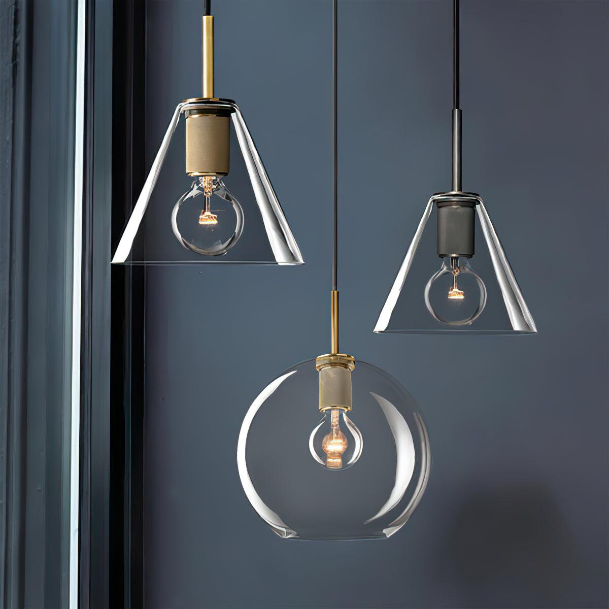 Pendant Lamp Brass Minimalist Fixture for Dining or Kitchen - Letslighting