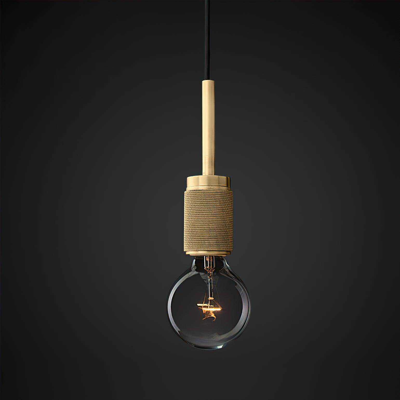 Pendant Lamp Brass Minimalist Fixture for Dining or Kitchen - Letslighting