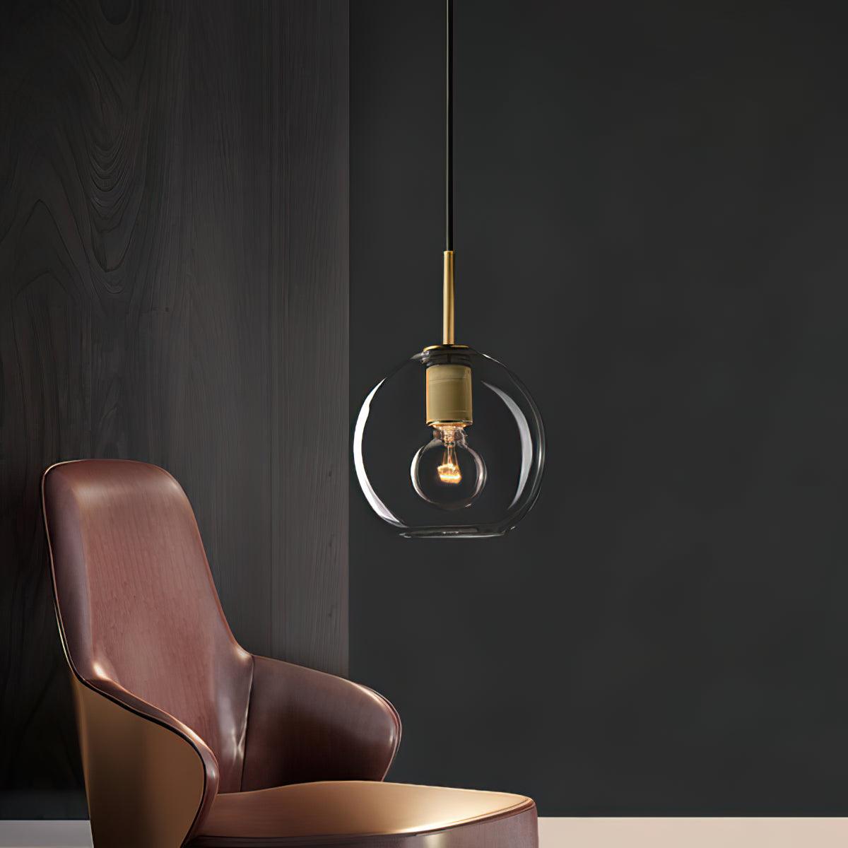 Pendant Lamp Brass Minimalist Fixture for Dining or Kitchen - Letslighting