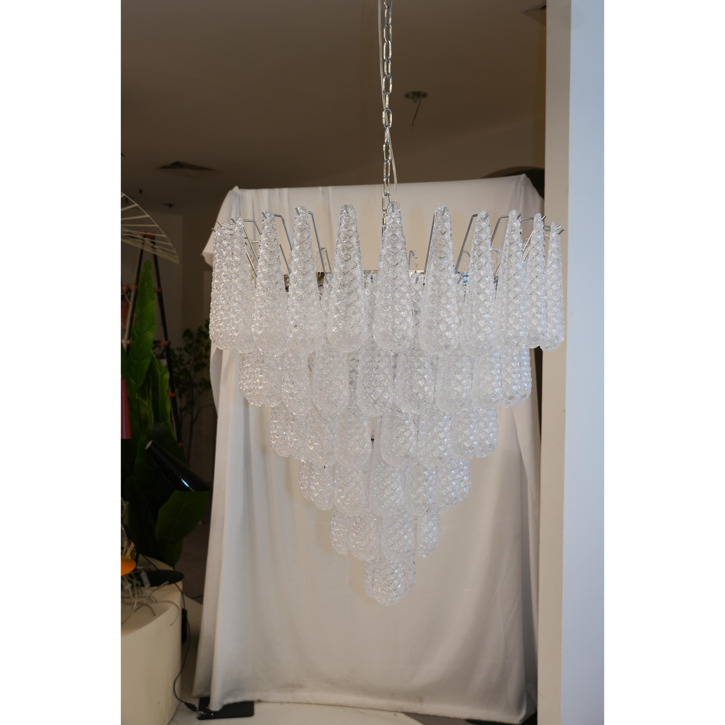 Inset Premium Drop Murano Glass Chandelier - Letslighting
