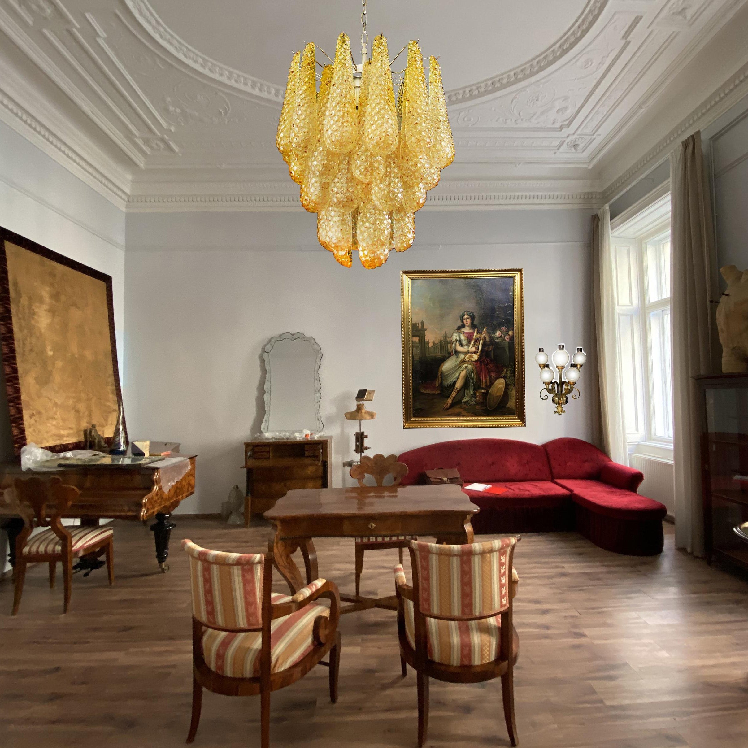 Inset Premium Drop Murano Glass Chandelier - Letslighting