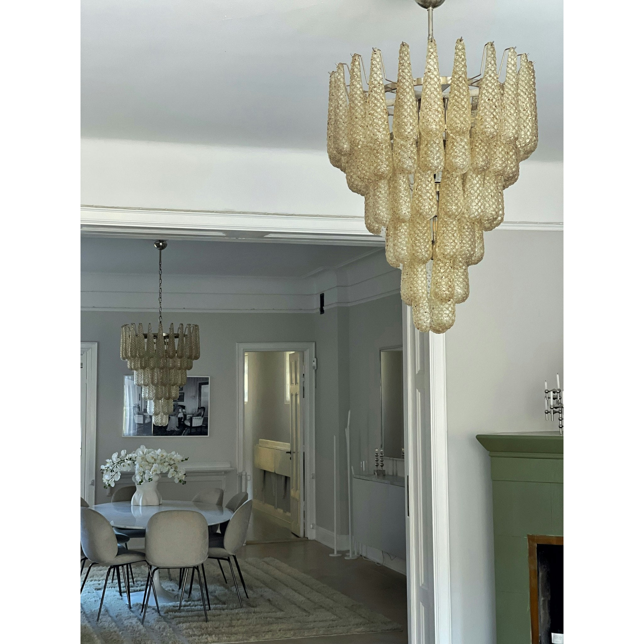 Inset Premium Drop Murano Glass Chandelier - Letslighting