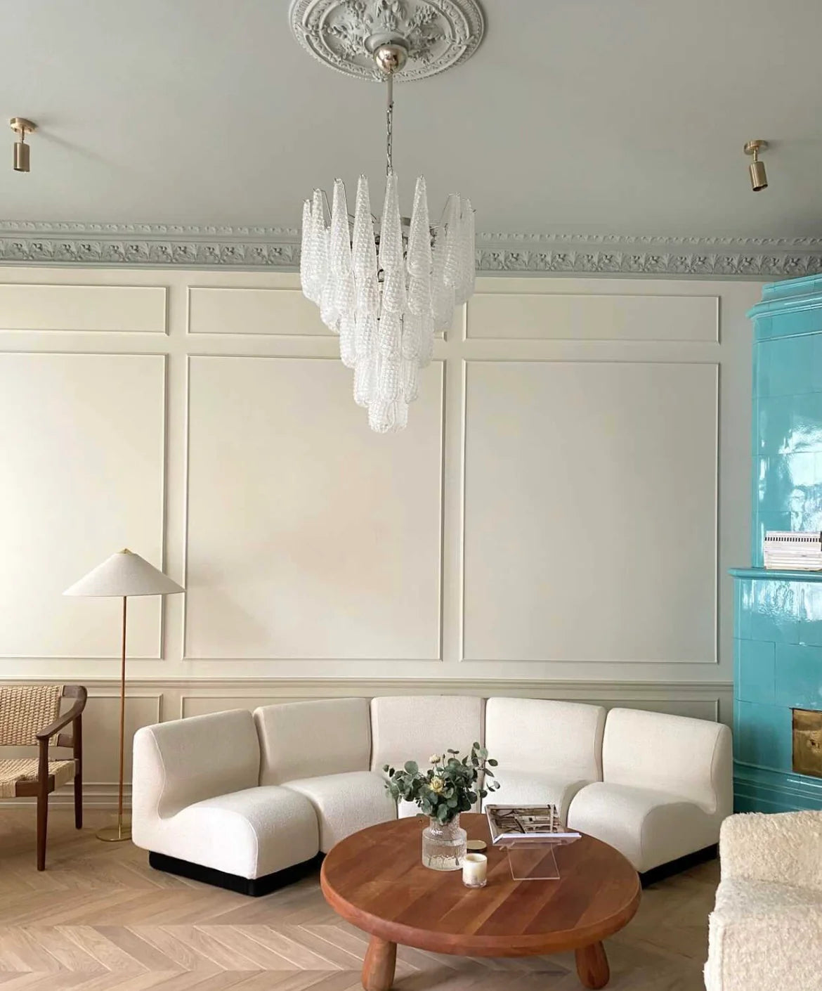 Inset Premium Drop Murano Glass Chandelier - Letslighting