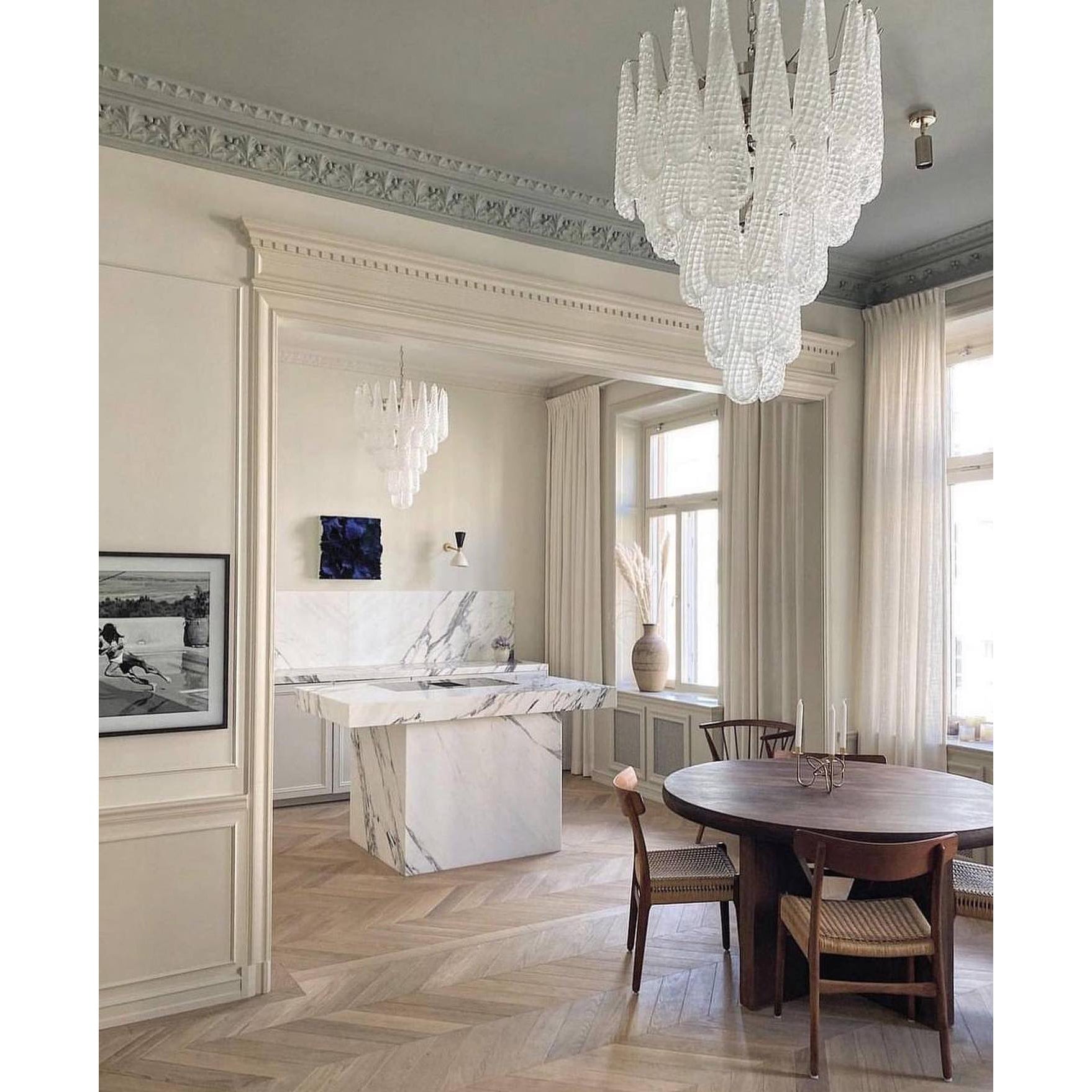 Inset Premium Drop Murano Glass Chandelier - Letslighting