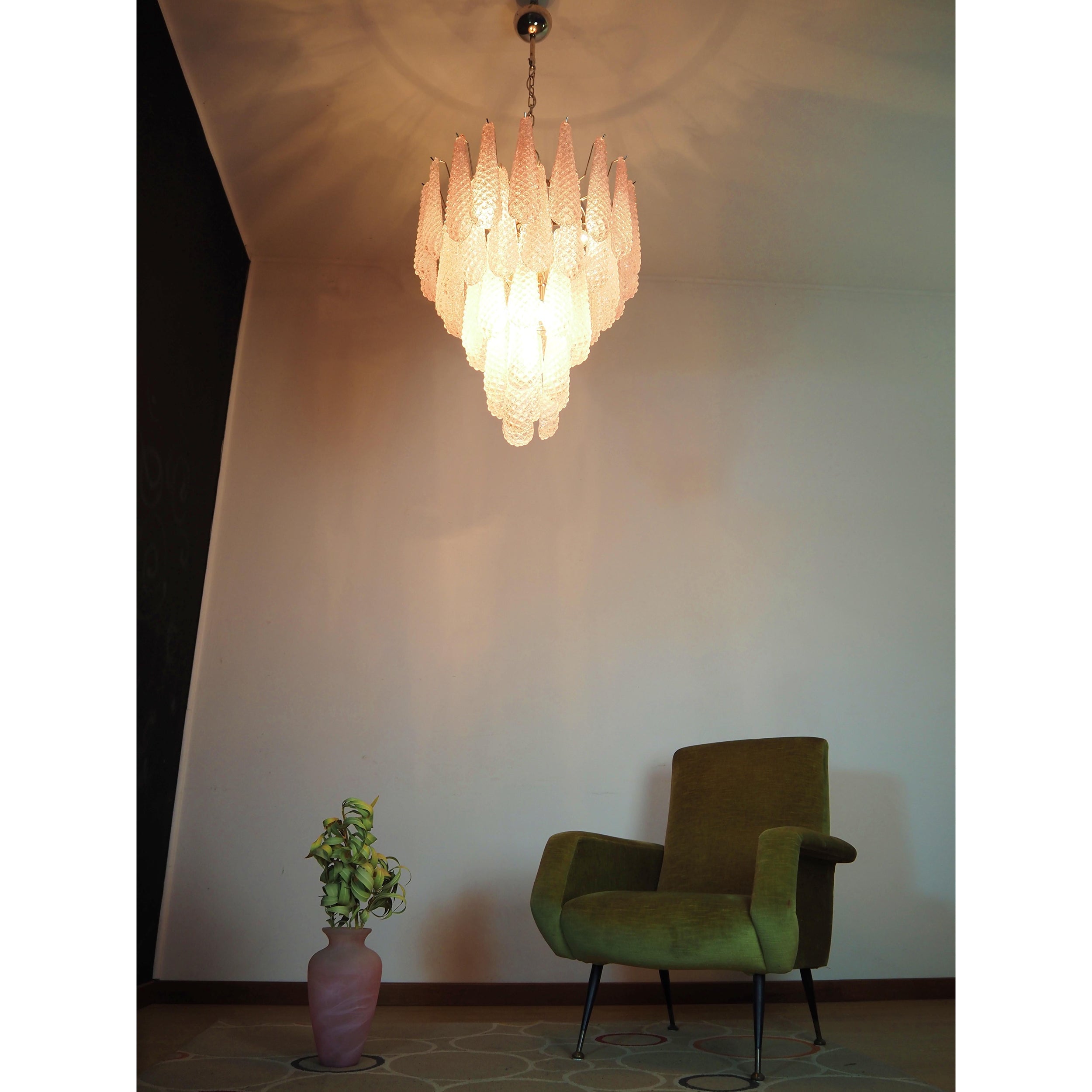Inset Premium Drop Murano Glass Chandelier - Letslighting