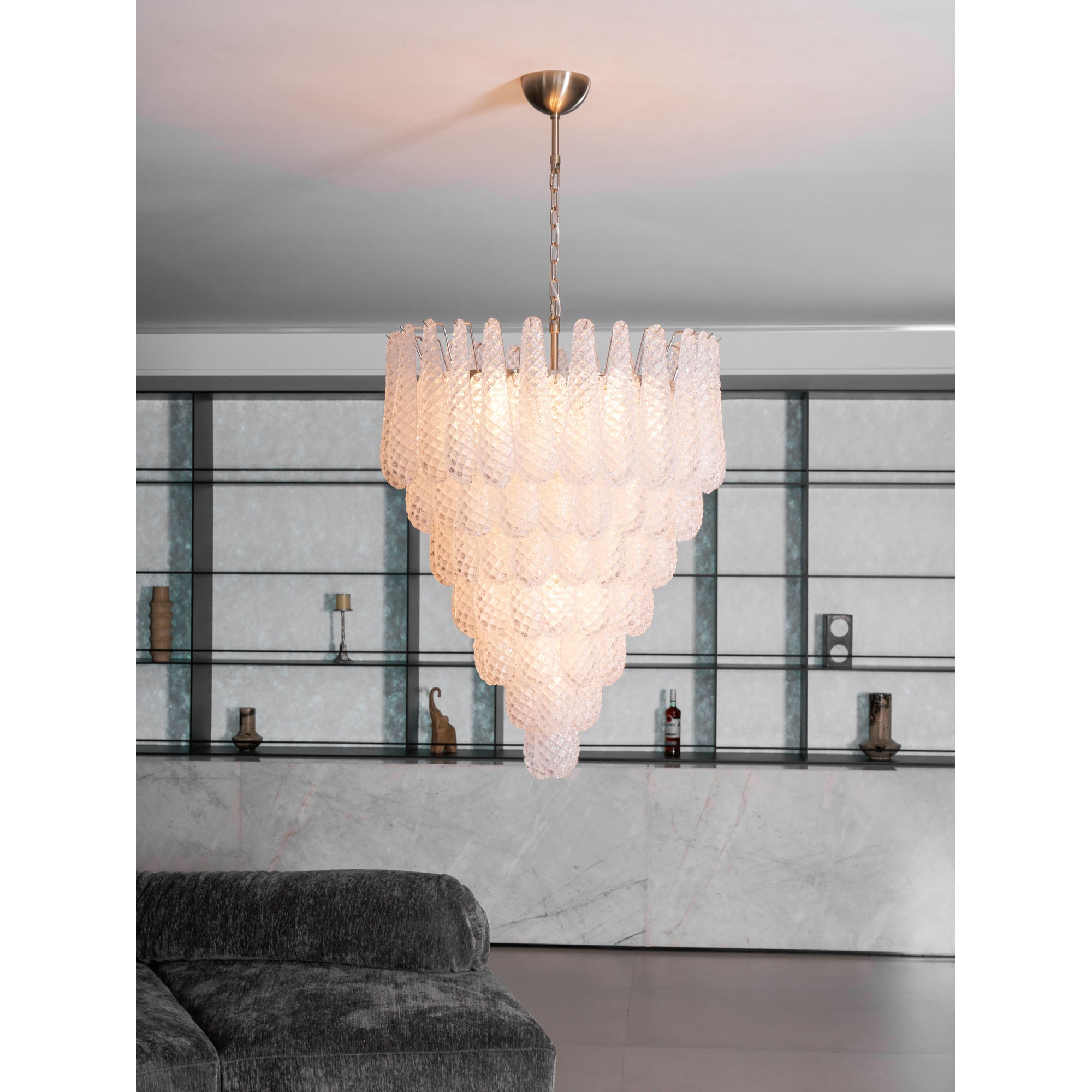 Inset Premium Drop Murano Glass Chandelier - Letslighting