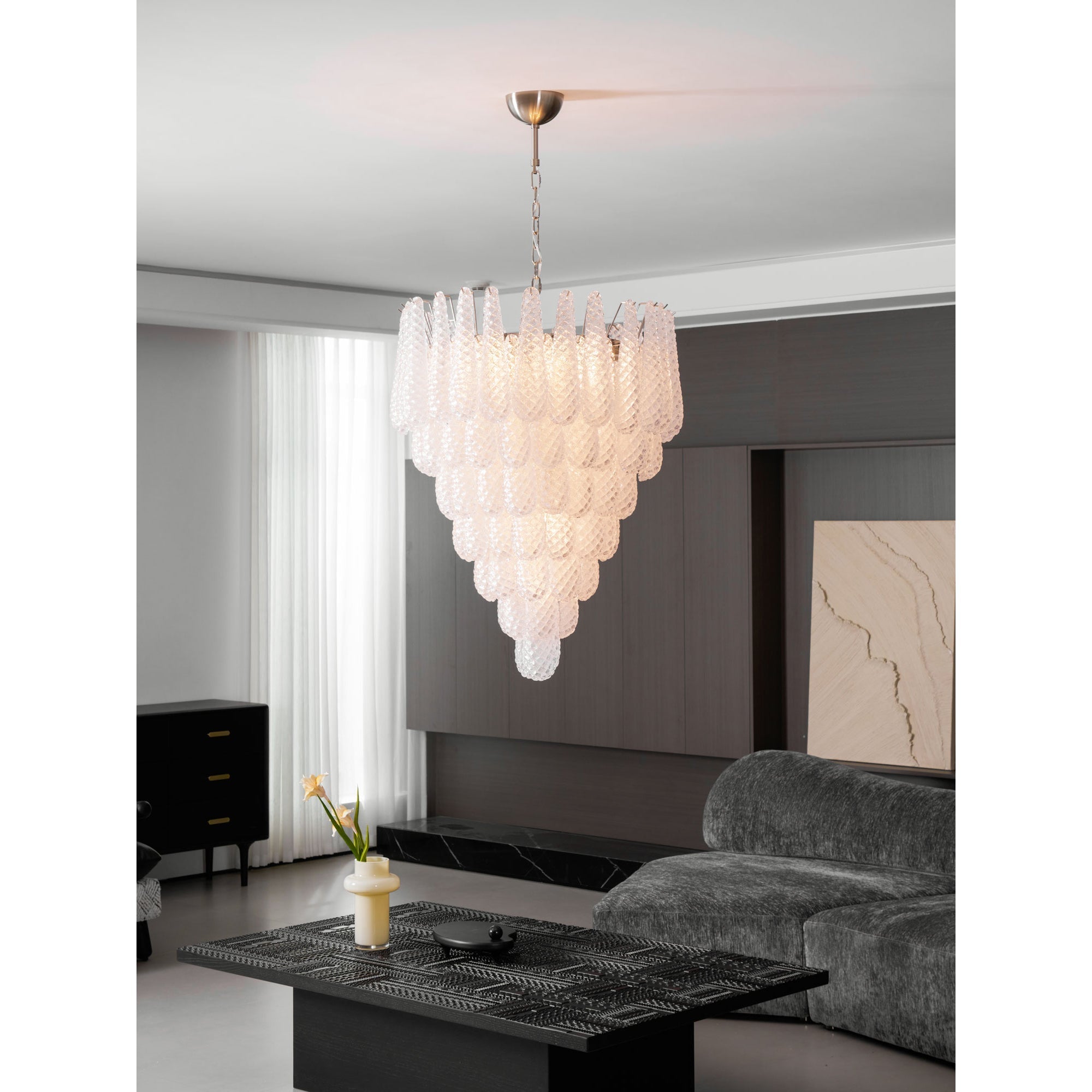 Inset Premium Drop Murano Glass Chandelier - Letslighting