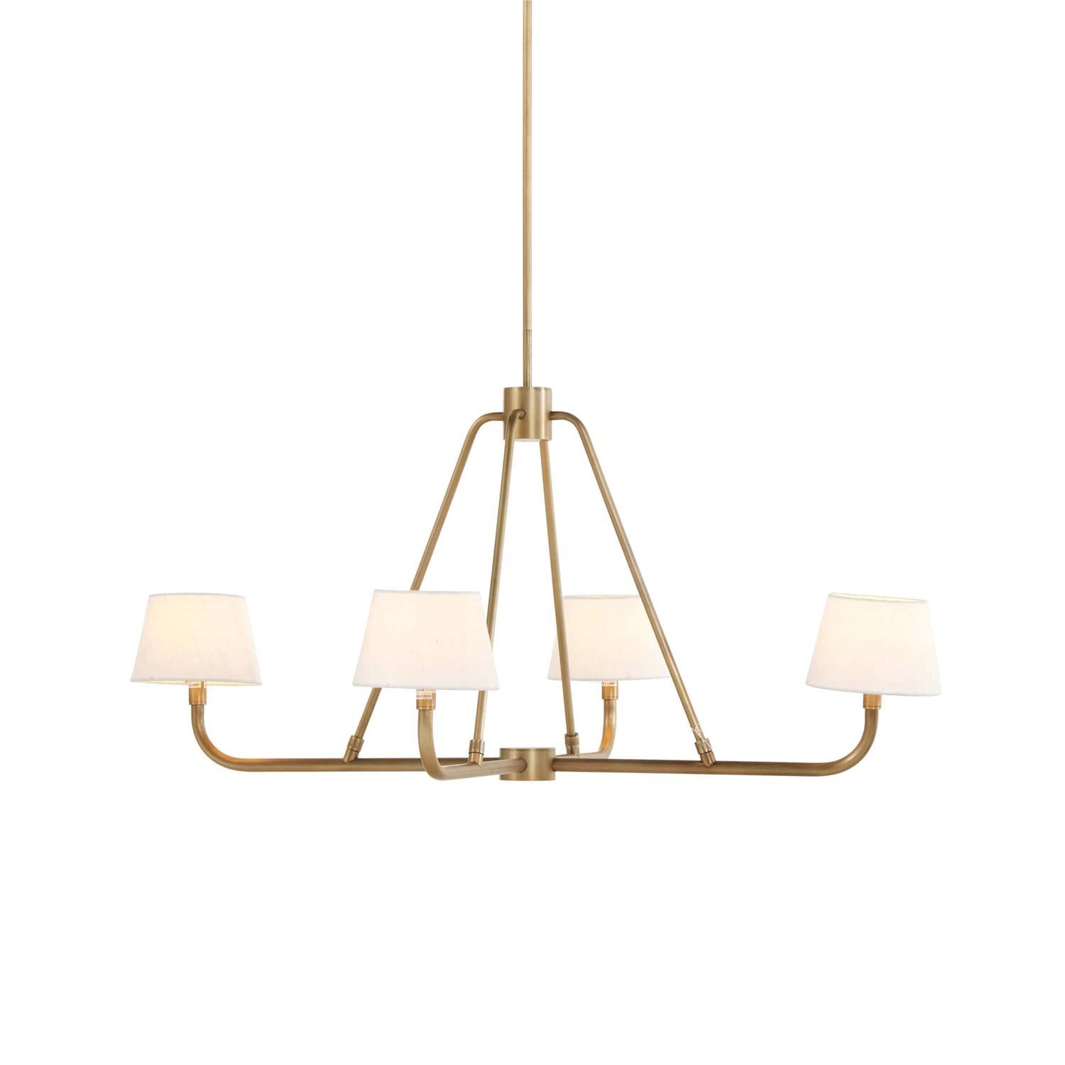 Nook Vintage Industrial Brass Chandelier - Letslighting