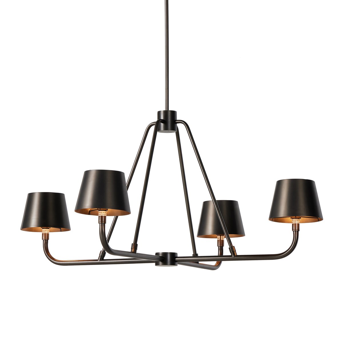 Nook Vintage Industrial Brass Chandelier - Letslighting