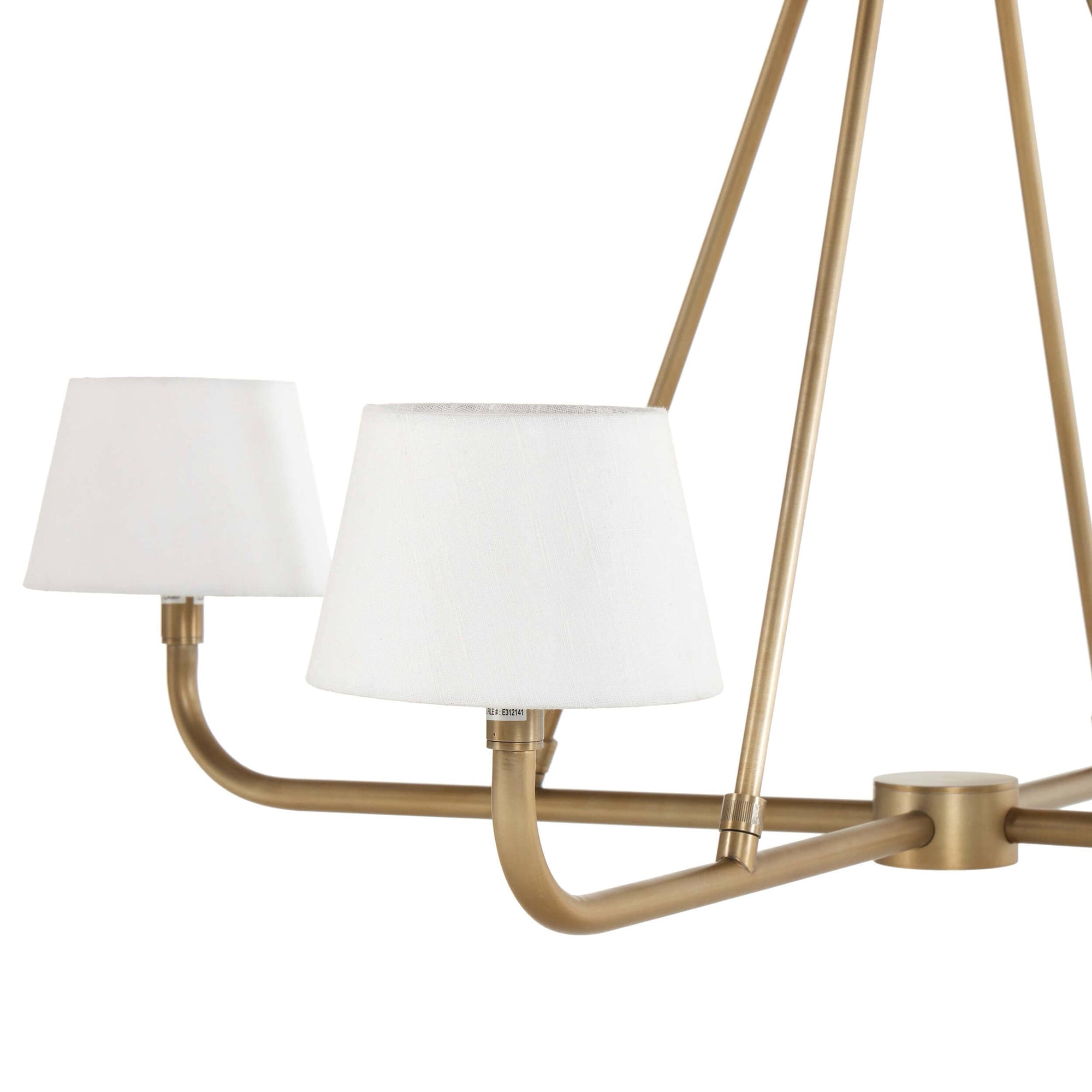 Nook Vintage Industrial Brass Chandelier - Letslighting