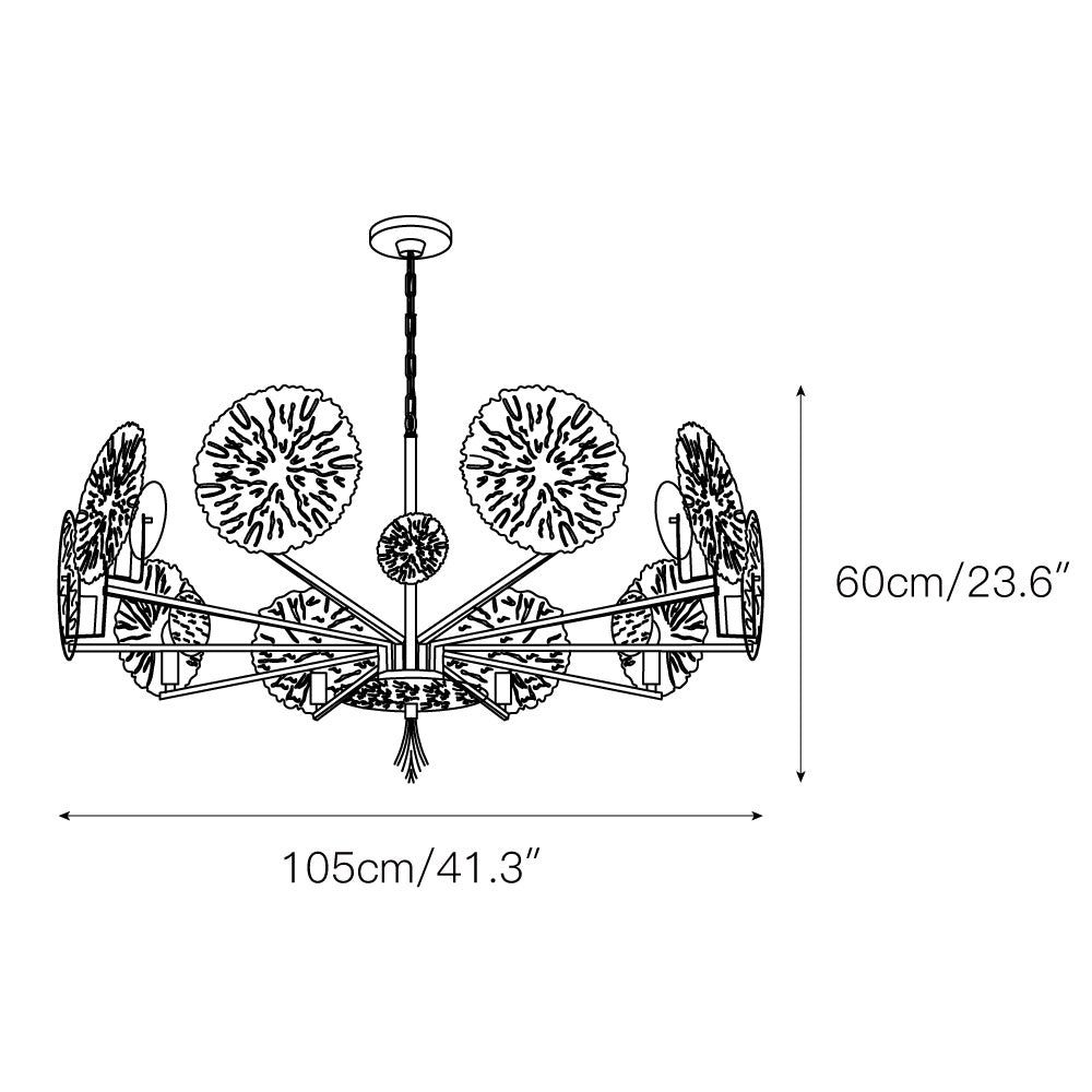 Orb Individual Creativity Brass Chandelier - Letslighting