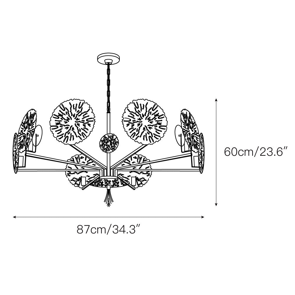 Orb Individual Creativity Brass Chandelier - Letslighting