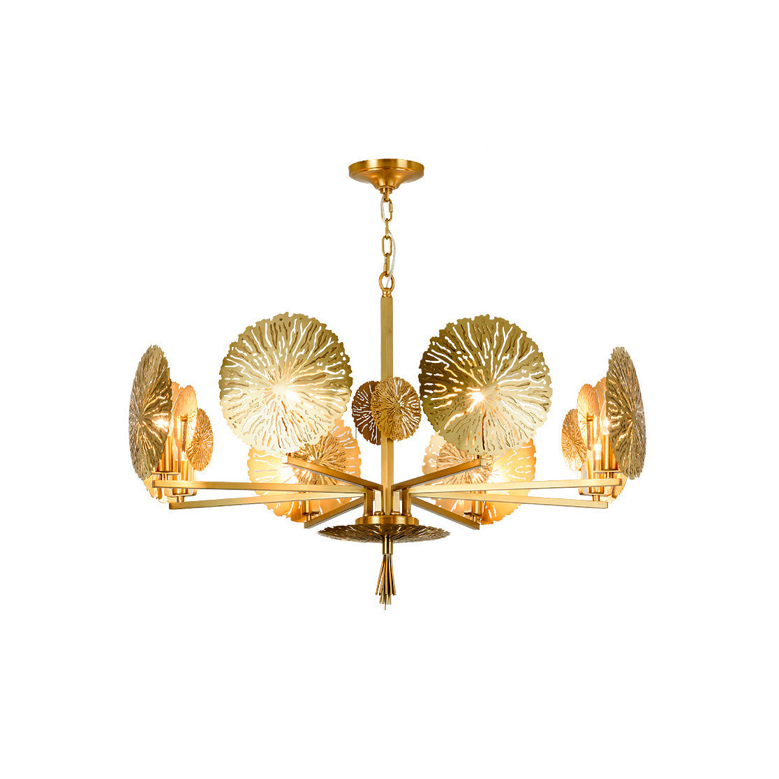Orb Individual Creativity Brass Chandelier - Letslighting