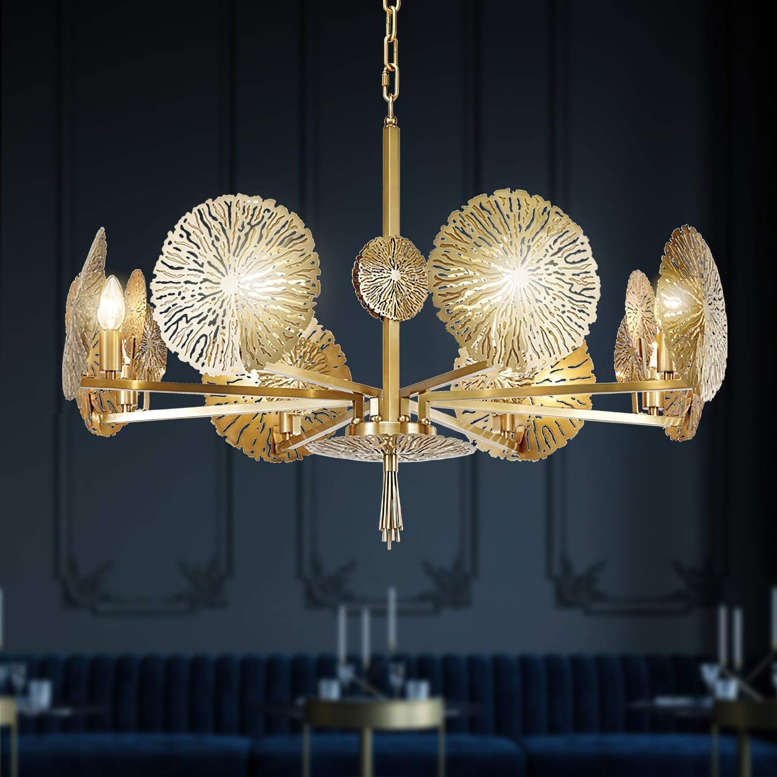 Orb Individual Creativity Brass Chandelier - Letslighting