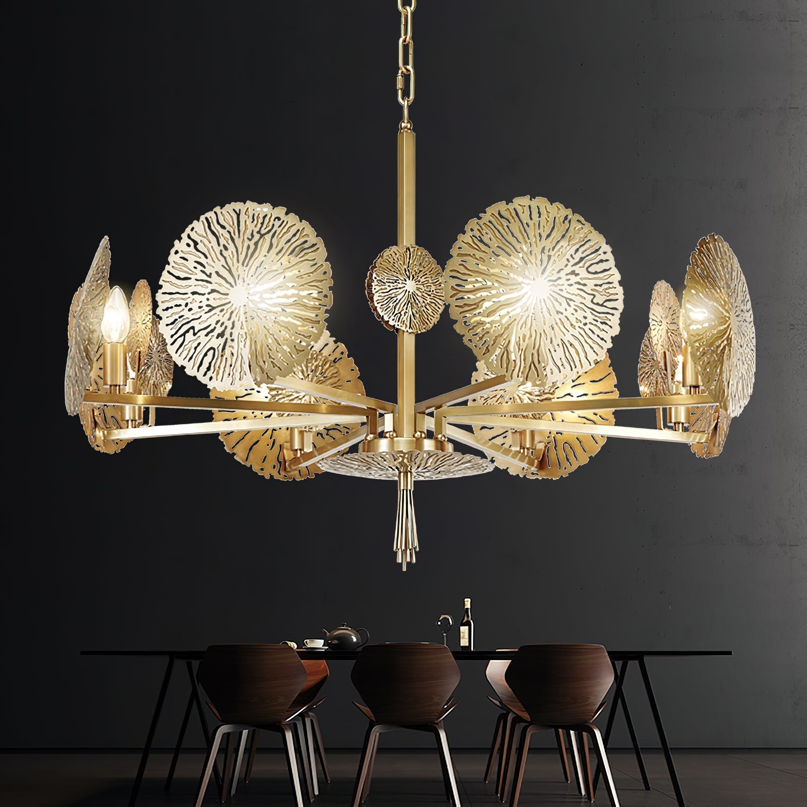 Orb Individual Creativity Brass Chandelier - Letslighting