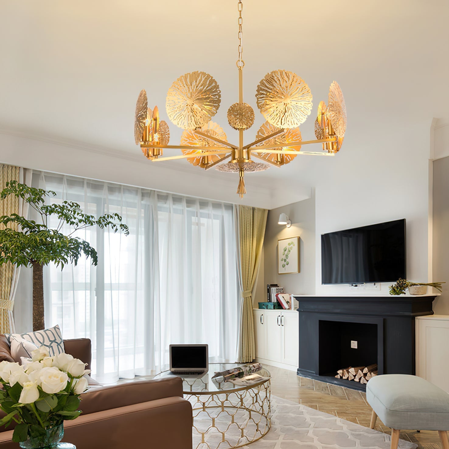 Orb Individual Creativity Brass Chandelier - Letslighting