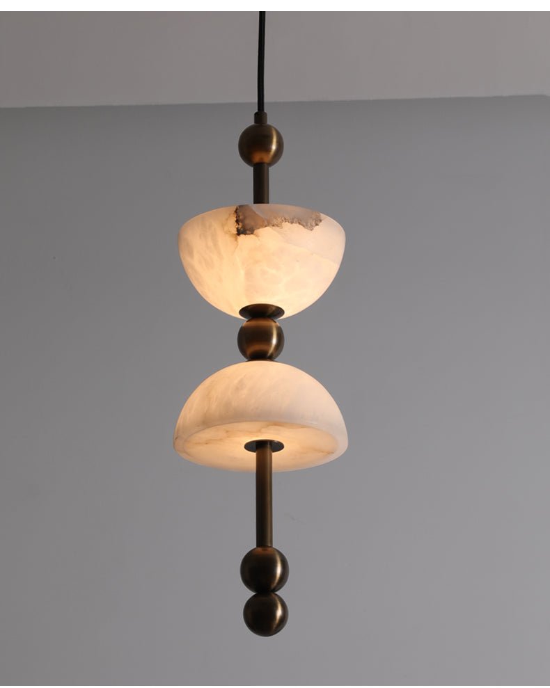 Duo Modern Glass & Metal Pendant Light