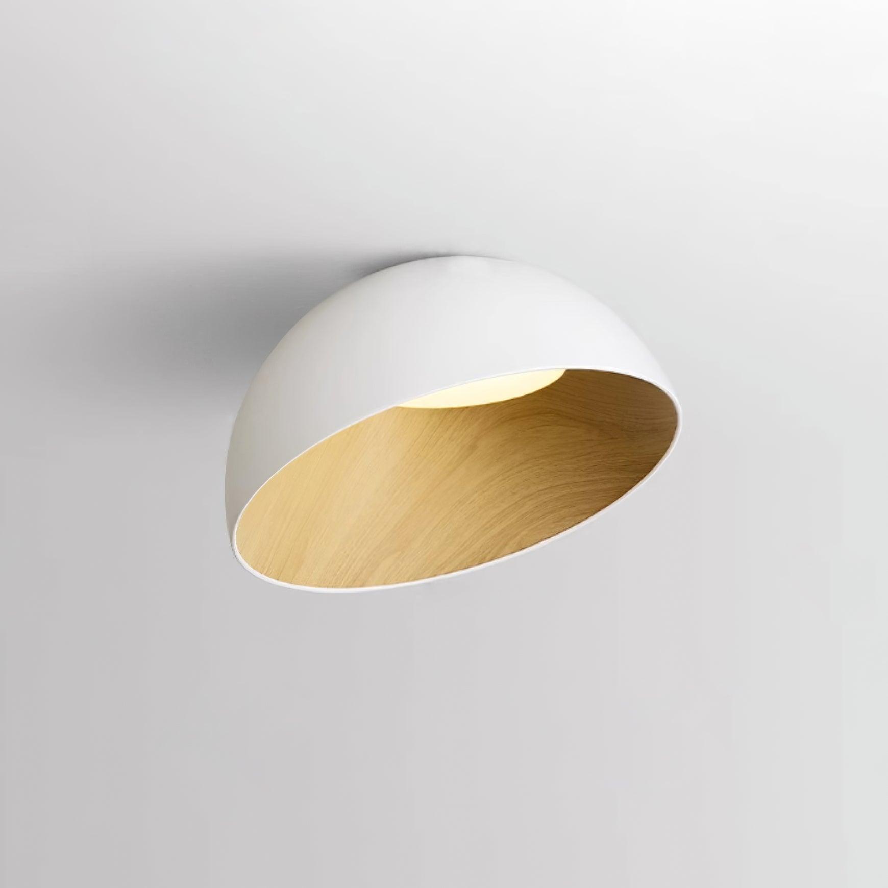 Ceiling Lamp Dome Wood Interior Warm Modern Minimalist - Letslighting