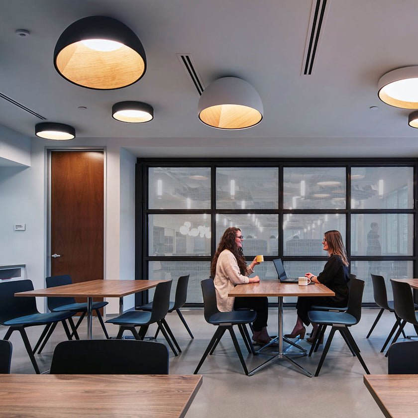 Solara Ceiling Lamp Dome Wood Minimalist - Letslighting