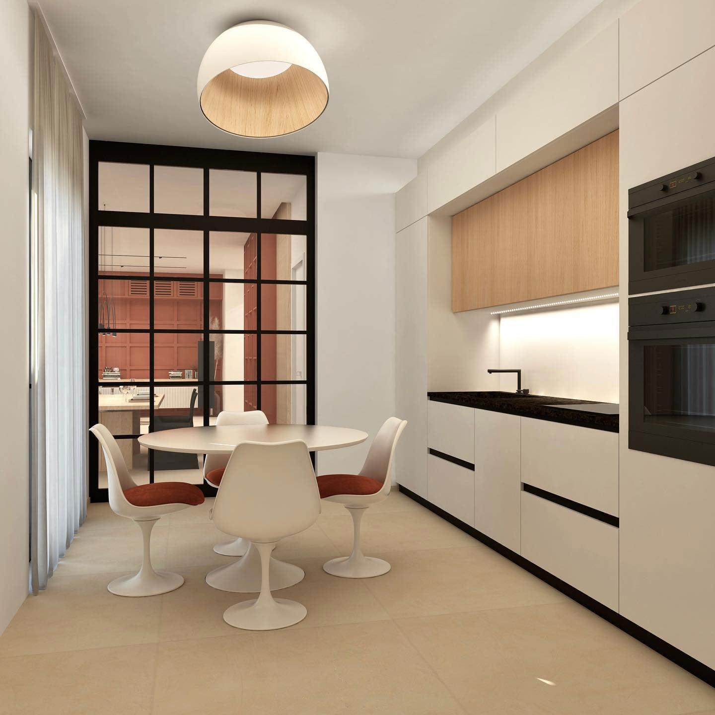 Ceiling Lamp Dome Wood Interior Warm Modern Minimalist - Letslighting