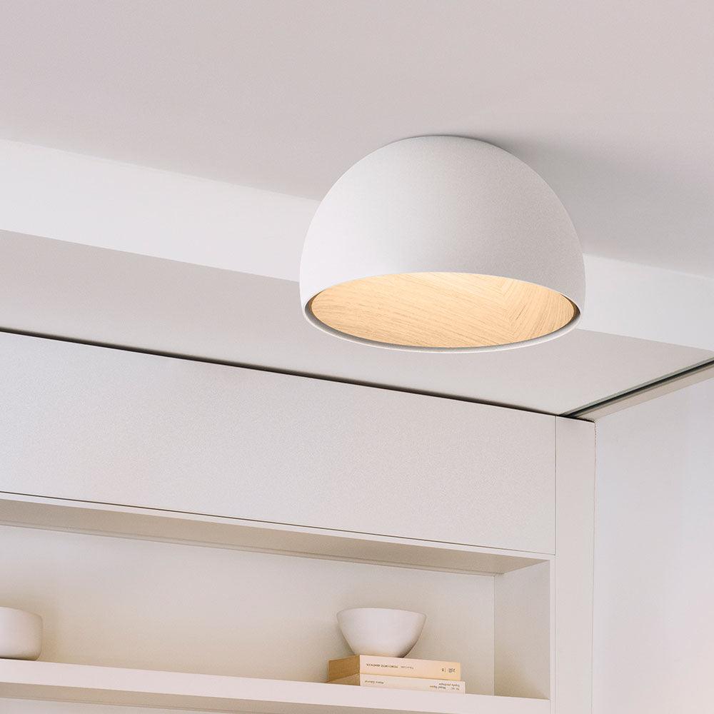 Ceiling Lamp Dome Wood Interior Warm Modern Minimalist - Letslighting