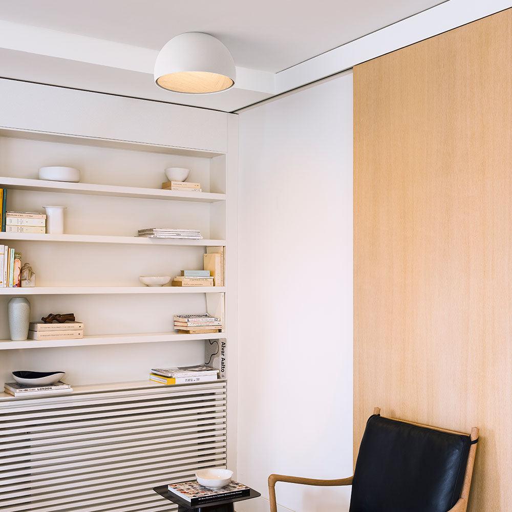 Ceiling Lamp Dome Wood Interior Warm Modern Minimalist - Letslighting