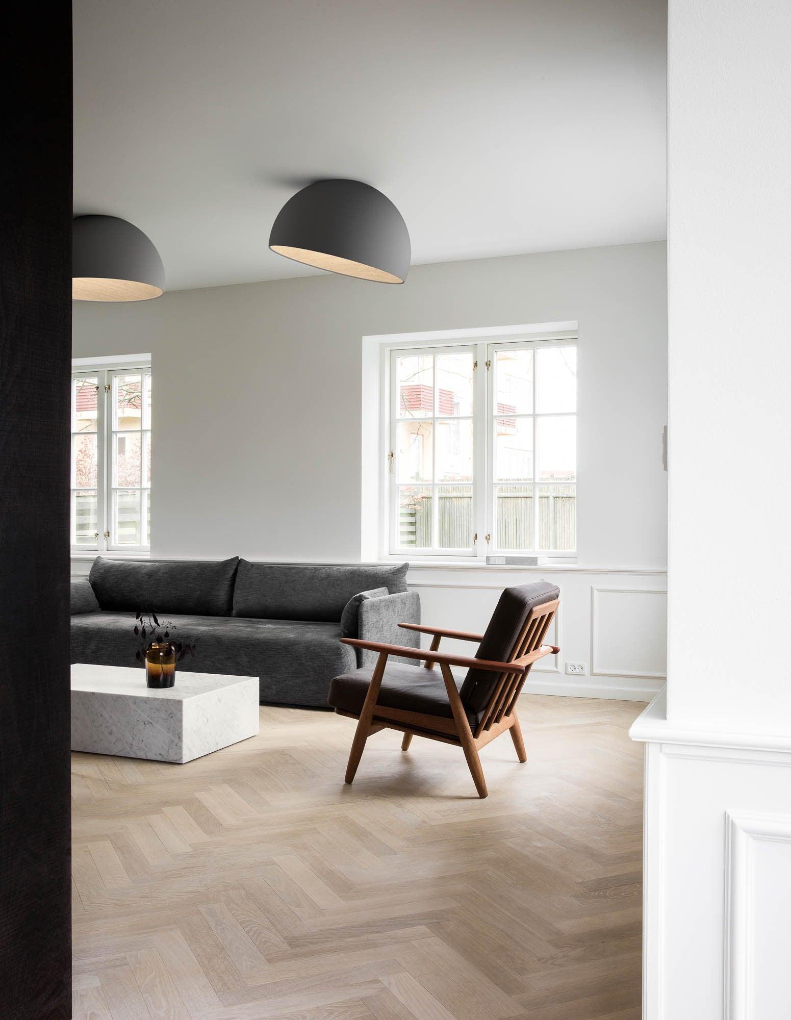 Ceiling Lamp Dome Wood Interior Warm Modern Minimalist - Letslighting