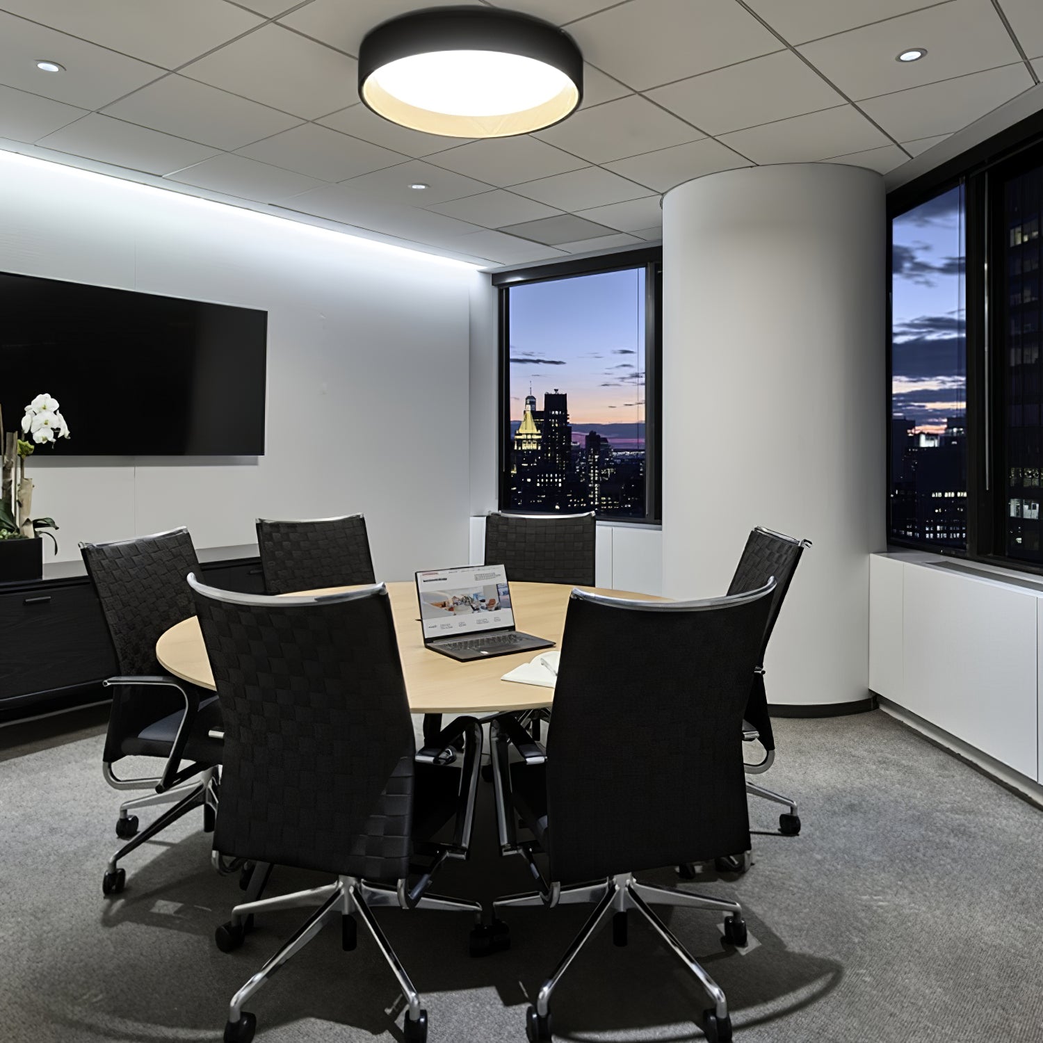 Caraeara Modern Minimalist Round Ceiling Lamp - Letslighting