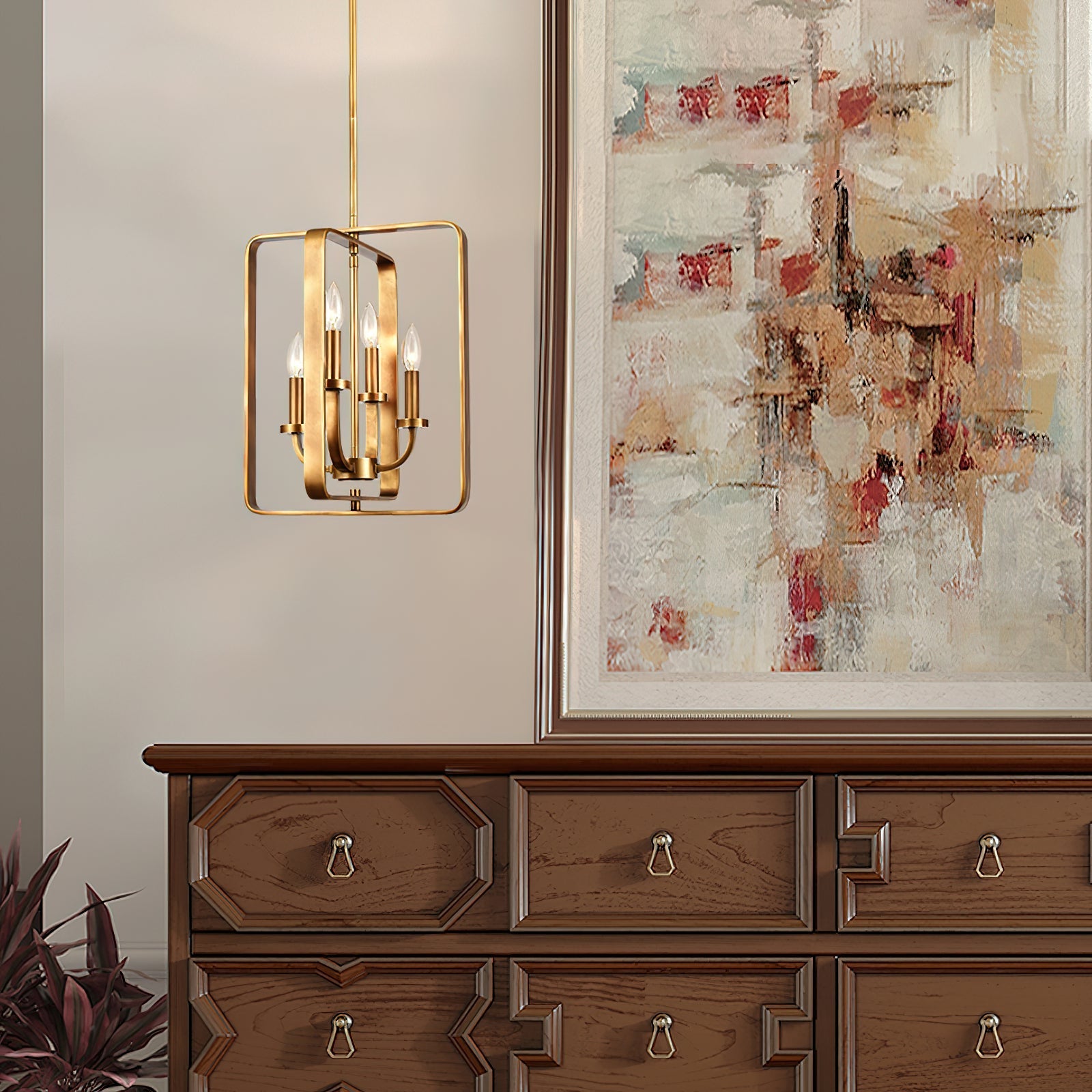Shade Vintage Industrial Brass Pendant Lamp - Letslighting
