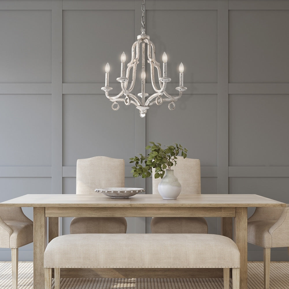 Tinge Vintage Industrial Brass Metal Chandelier - Letslighting