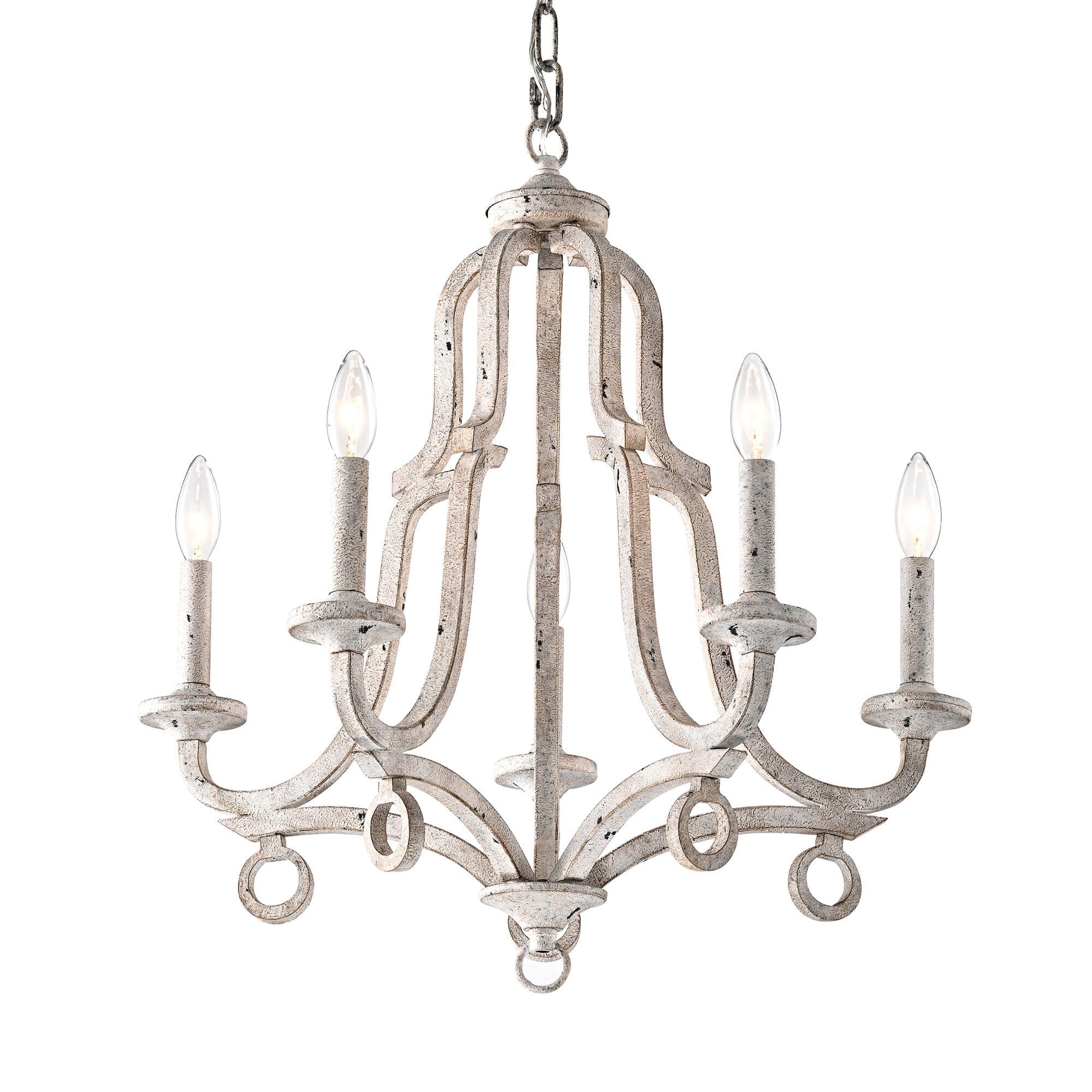 Tinge Vintage Industrial Brass Chandelier - Letslighting