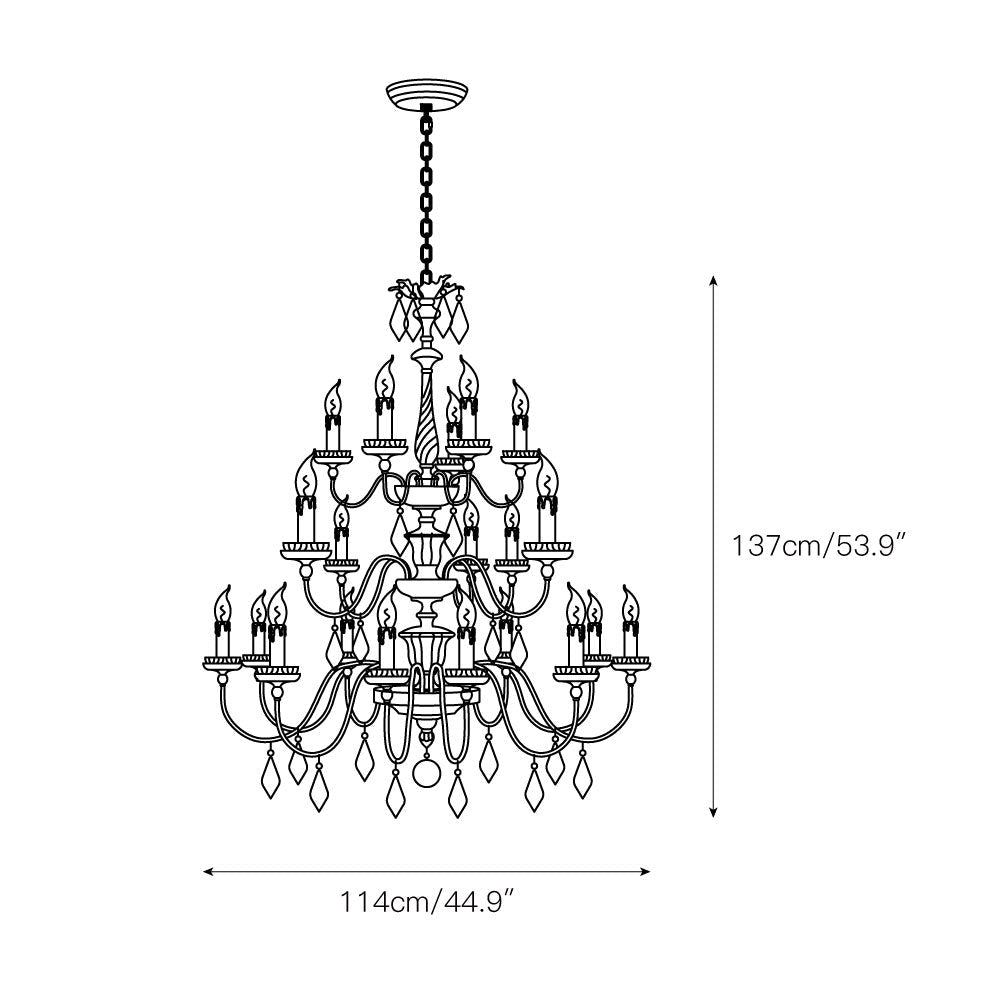 Urn Postmodern Luxury Old Gold Chandelier - Letslighting
