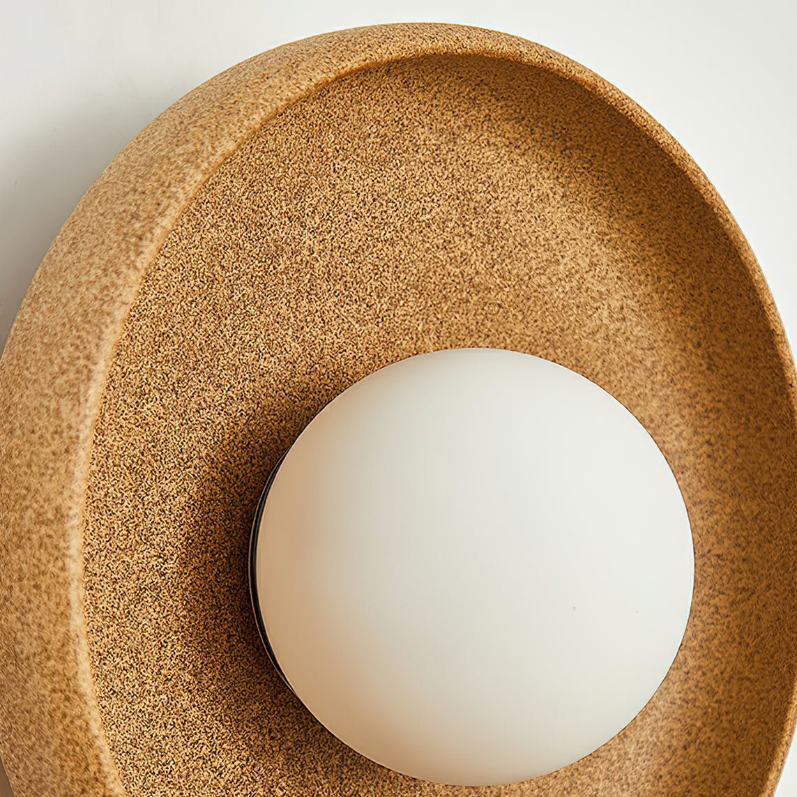 Civarir Modern Minimalist Round Glass Ceramic Wall Light - Letslighting