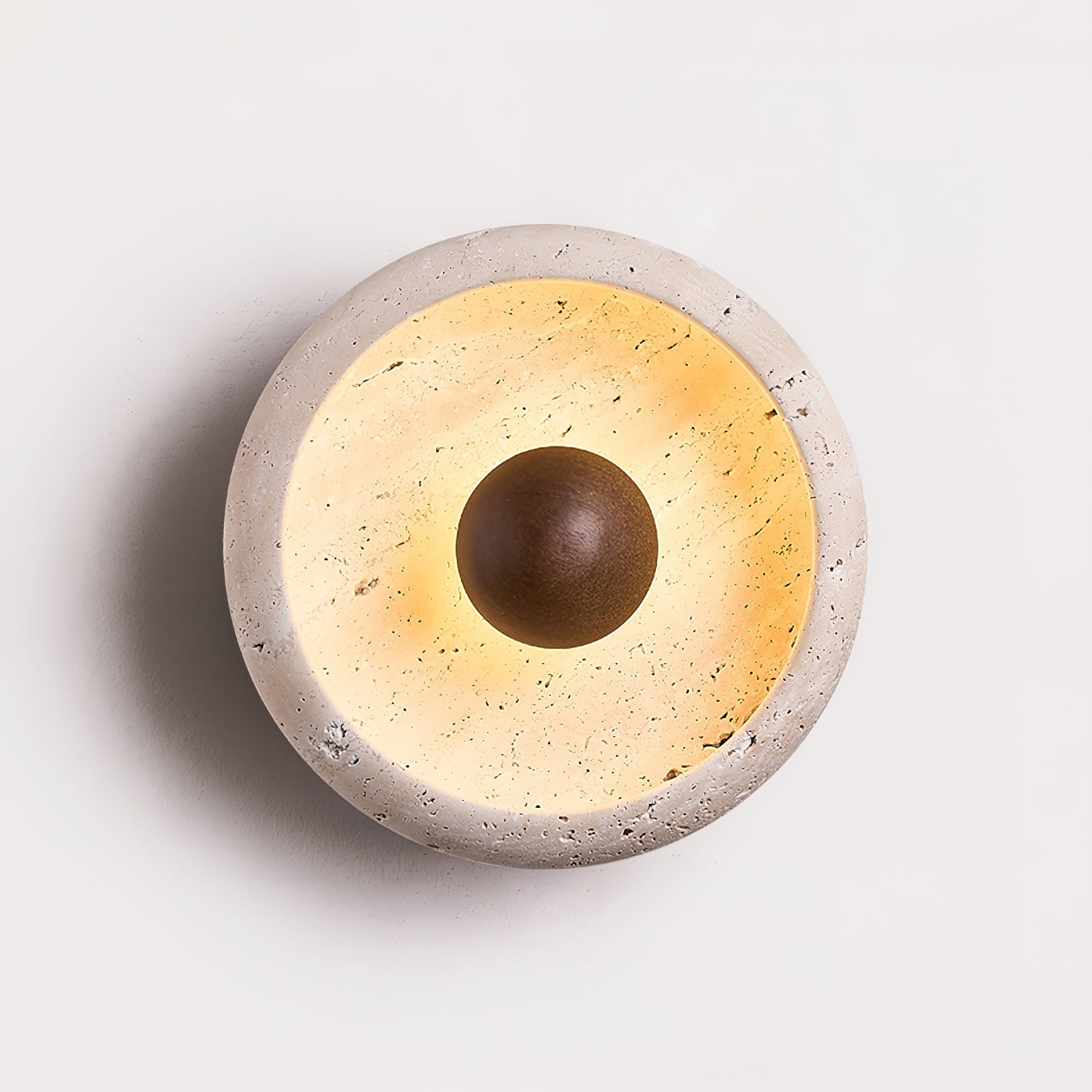 Ritta Concave Travertine Wall Lamp - Letslighting