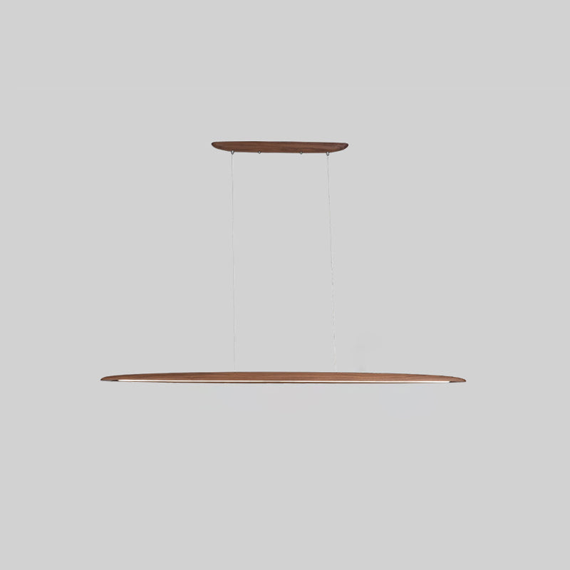 Zing Modern Minimalist Walnut Wood Pendant Lamp - Letslighting