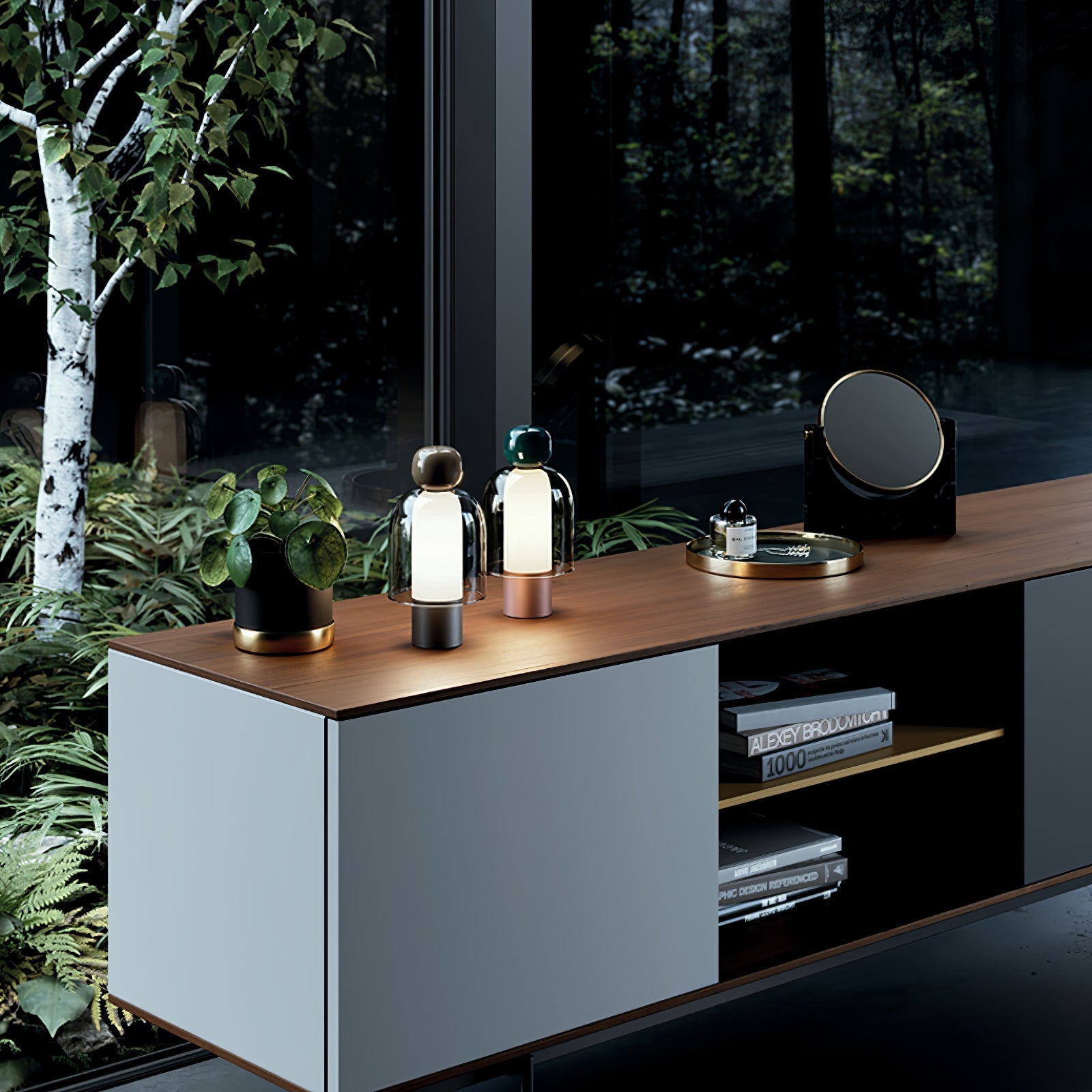 Nara Glass Artistic Table Lamp - Letslighting