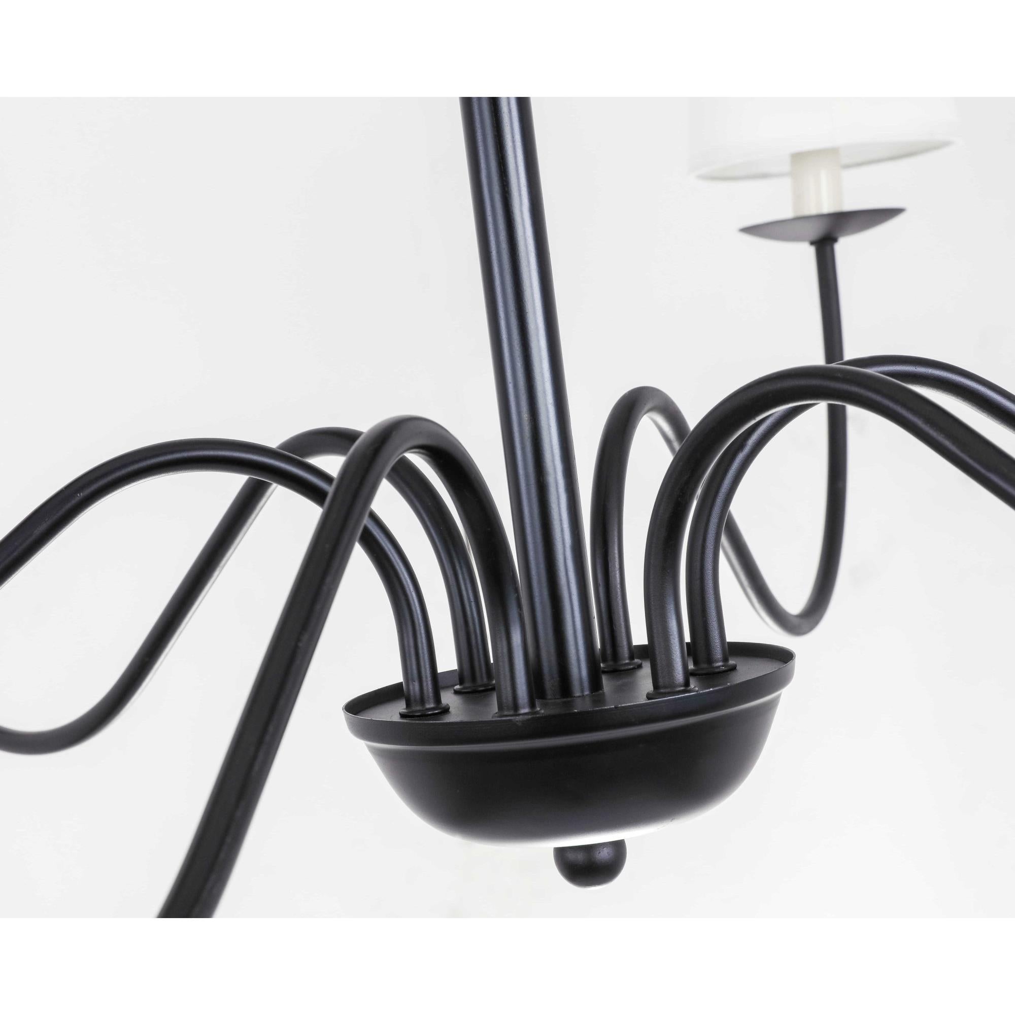 Amble Vintage Industrial Brass Fabric Chandelier - Letslighting