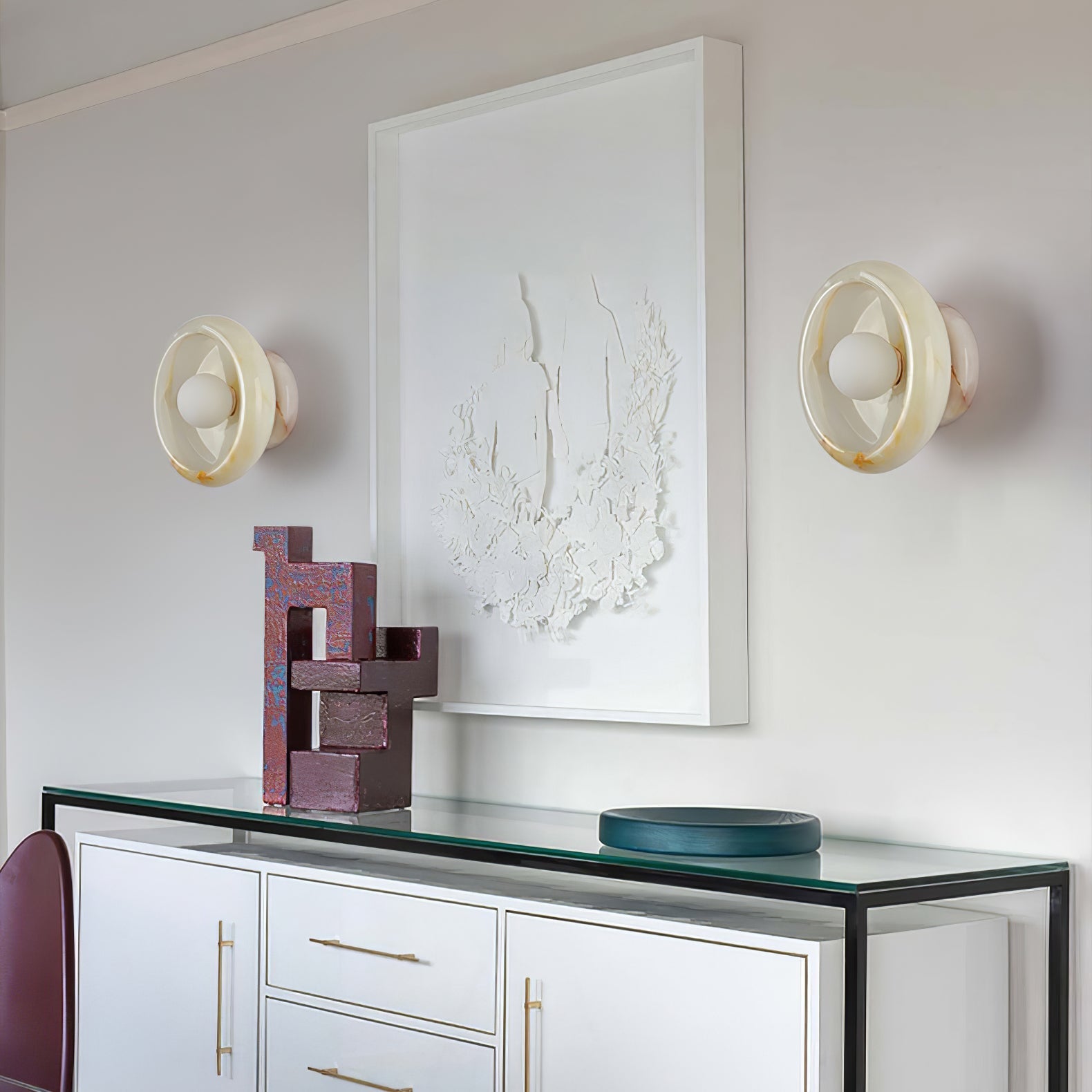 Zemirir Nordic Art Jade Marble Sconce Wall lamp - Letslighting