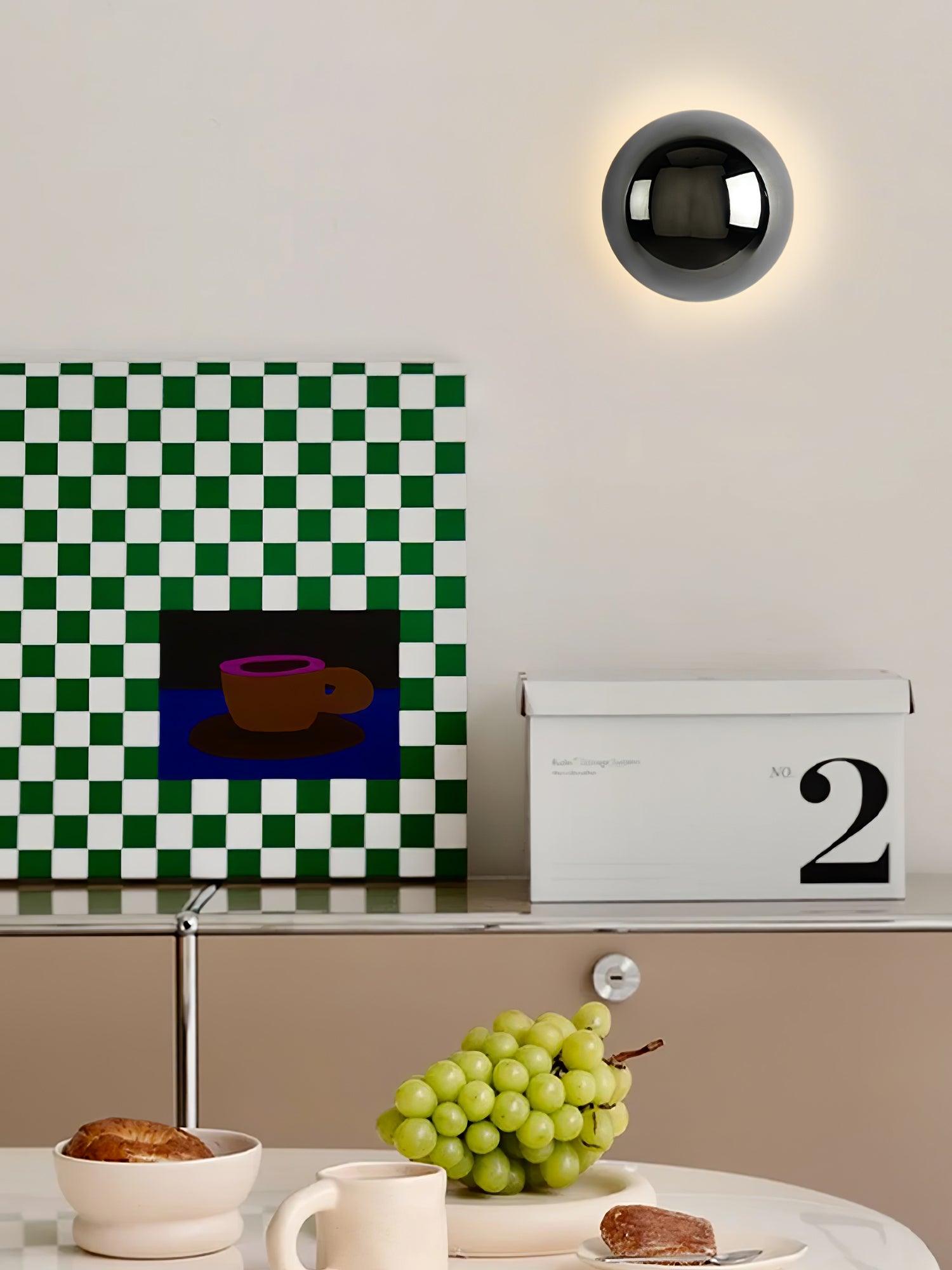 Louisa Modern Minimalist Sphere Sconce Wall Lamp - Letslighting