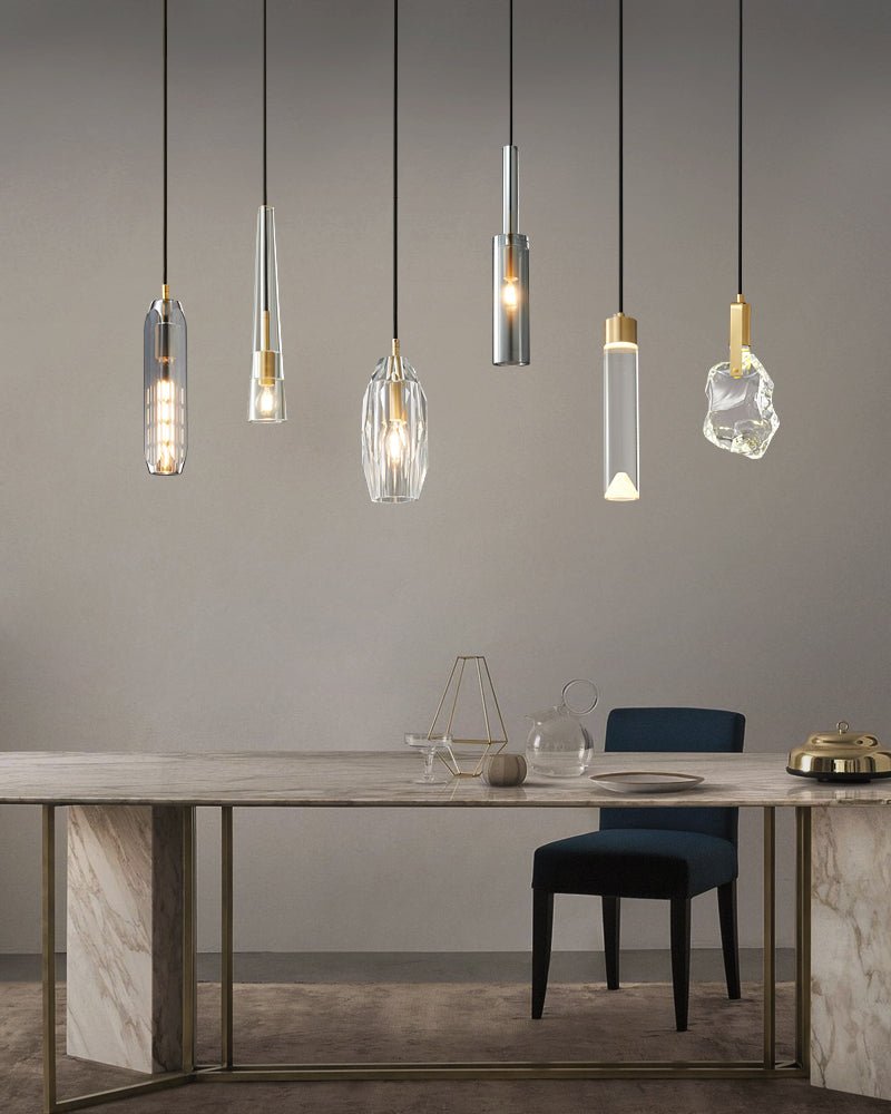 Lustra Pendant Lamp Clear Shade Crystal - Letslighting