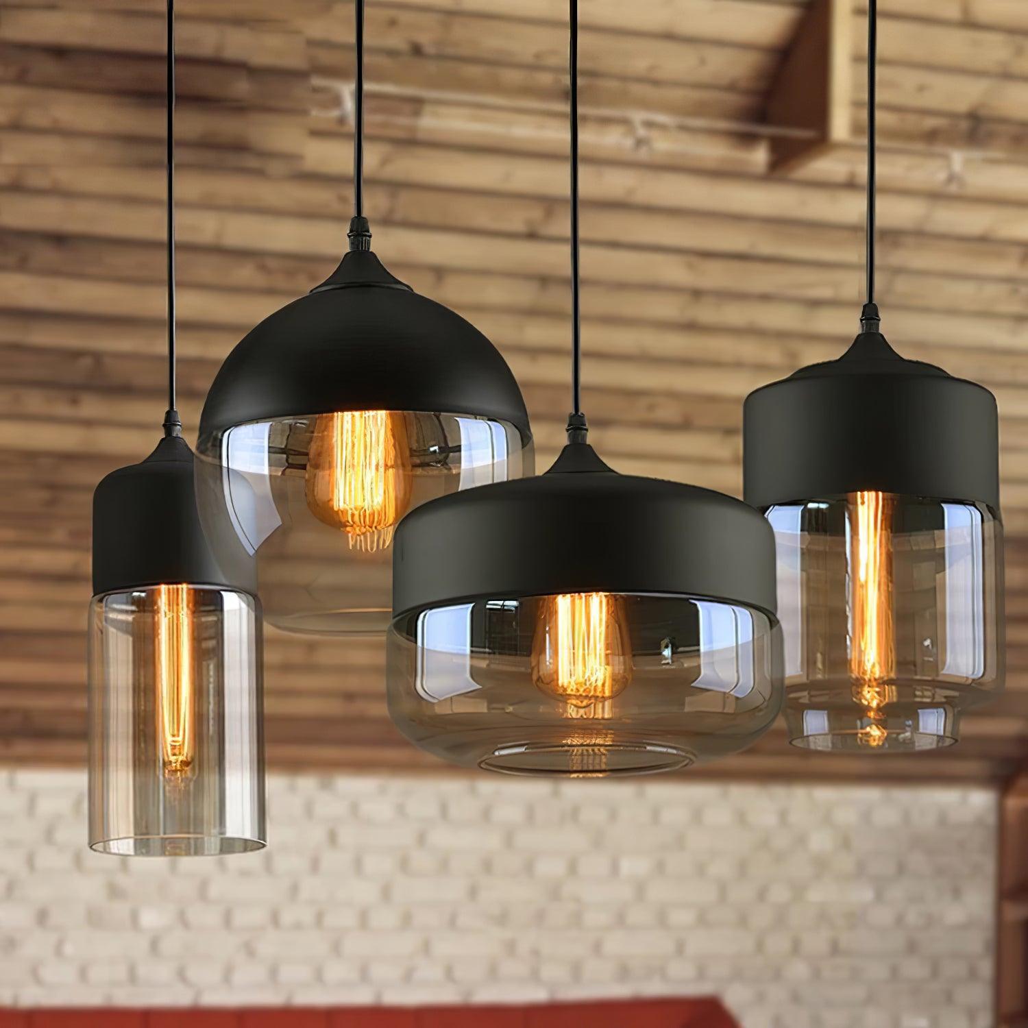 Aura Industrial Glass Pendant Lamp - Letslighting