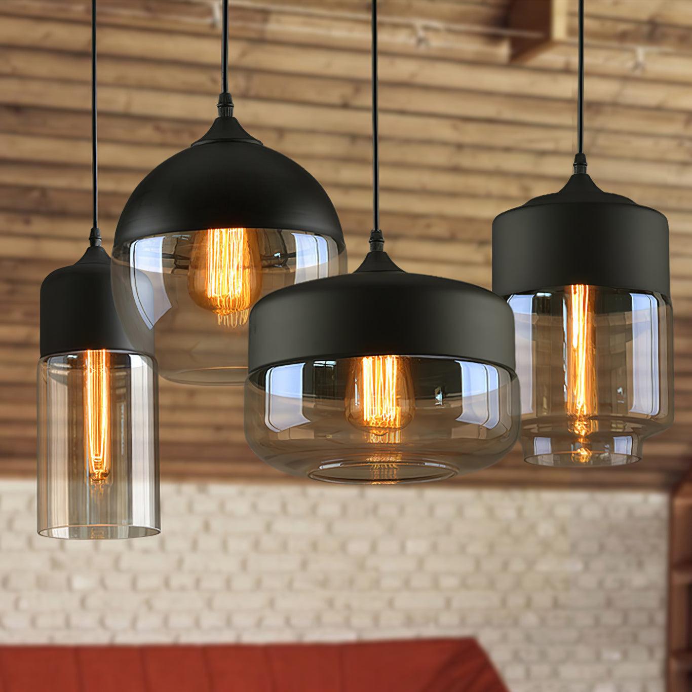 Aura Industrial Glass Pendant Lamp - Letslighting