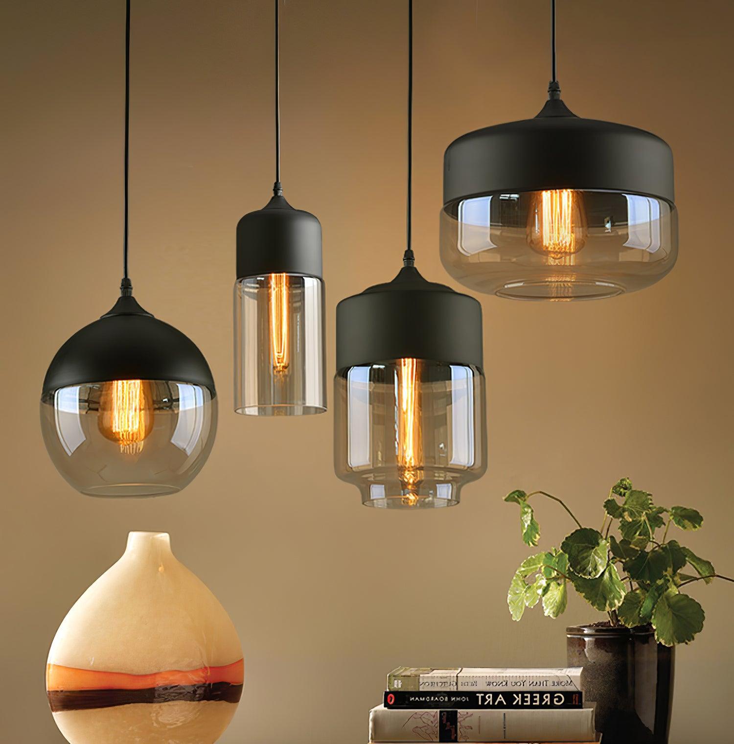 Aura Industrial Glass Pendant Lamp - Letslighting