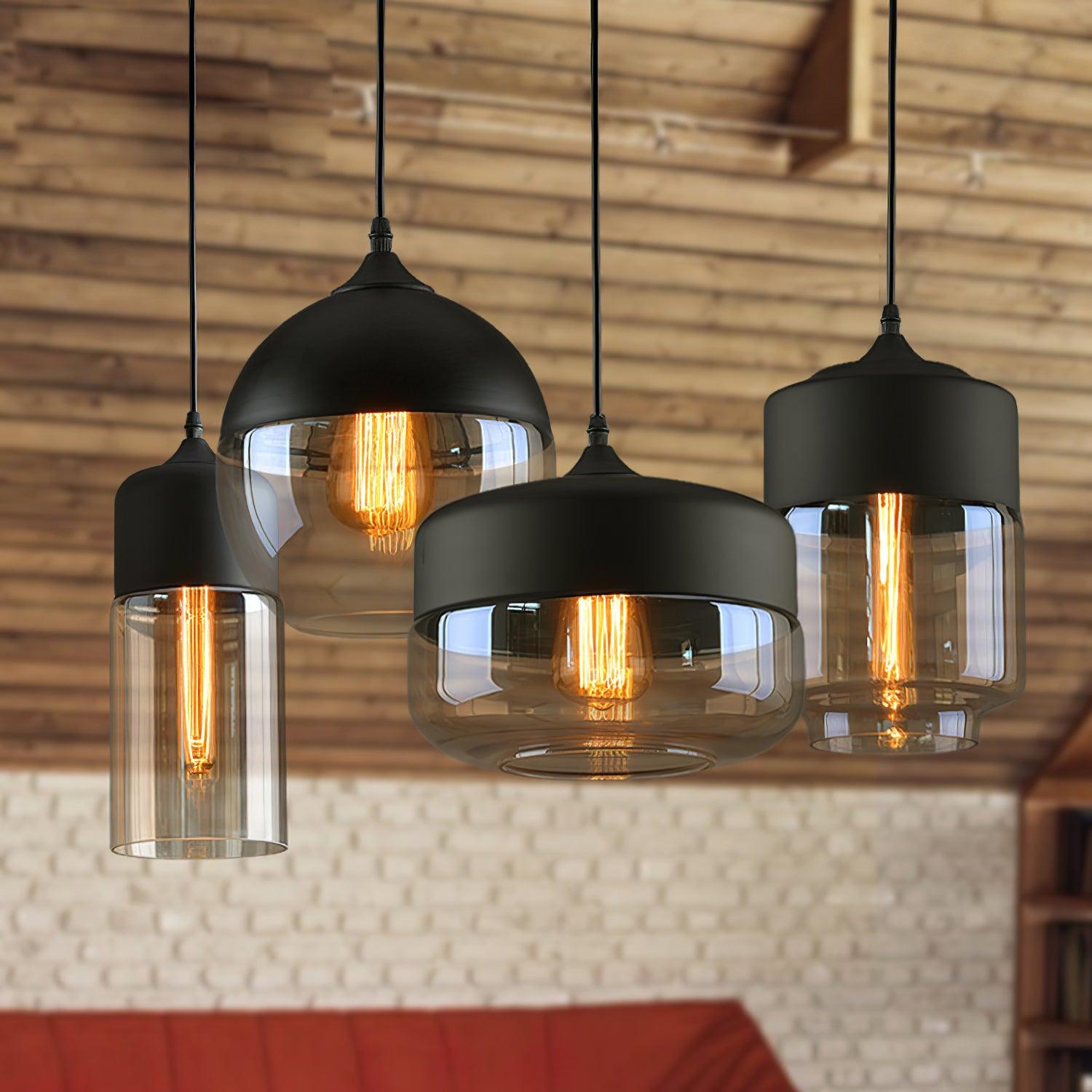 Aura Industrial Glass Pendant Lamp - Letslighting