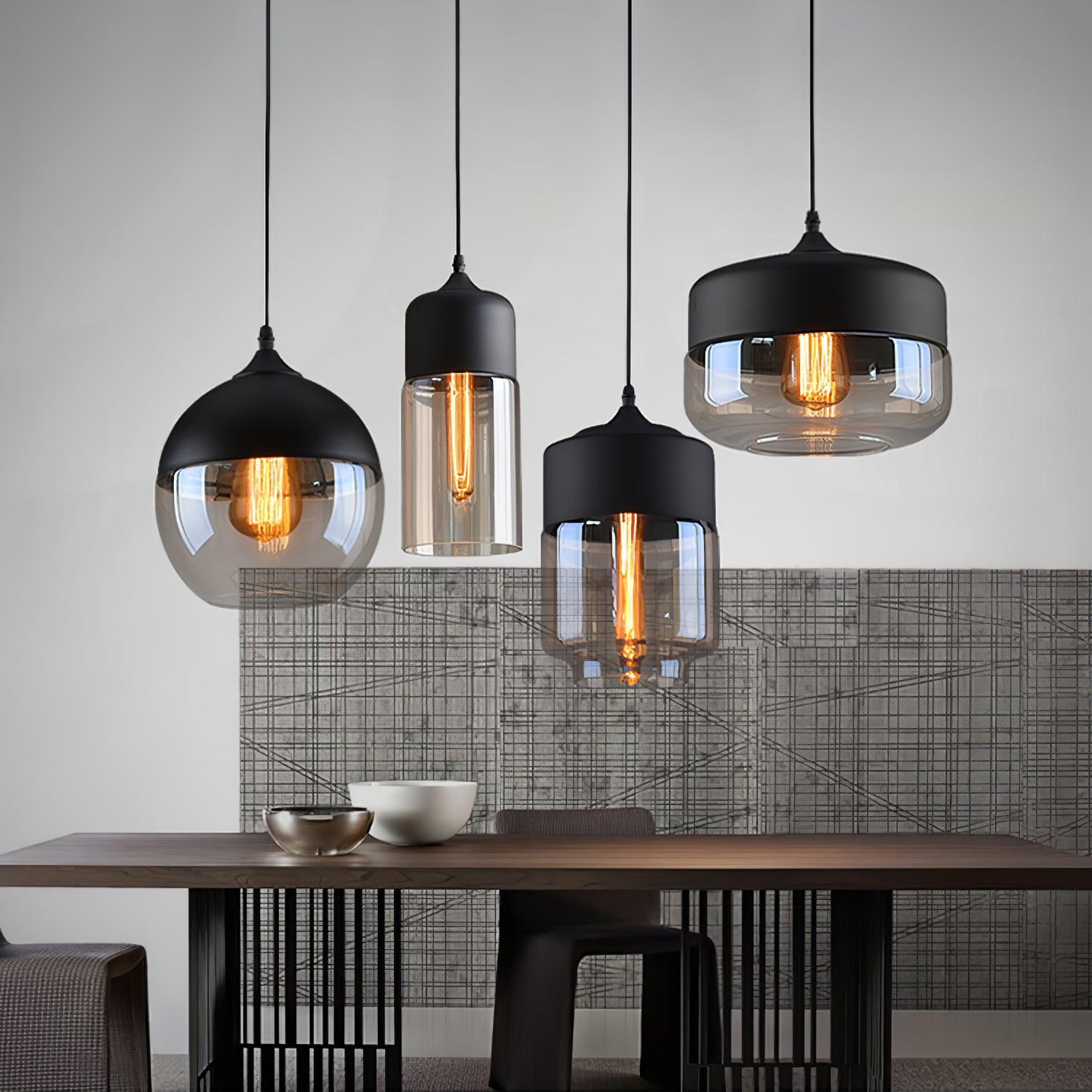 Aura Industrial Glass Pendant Lamp - Letslighting