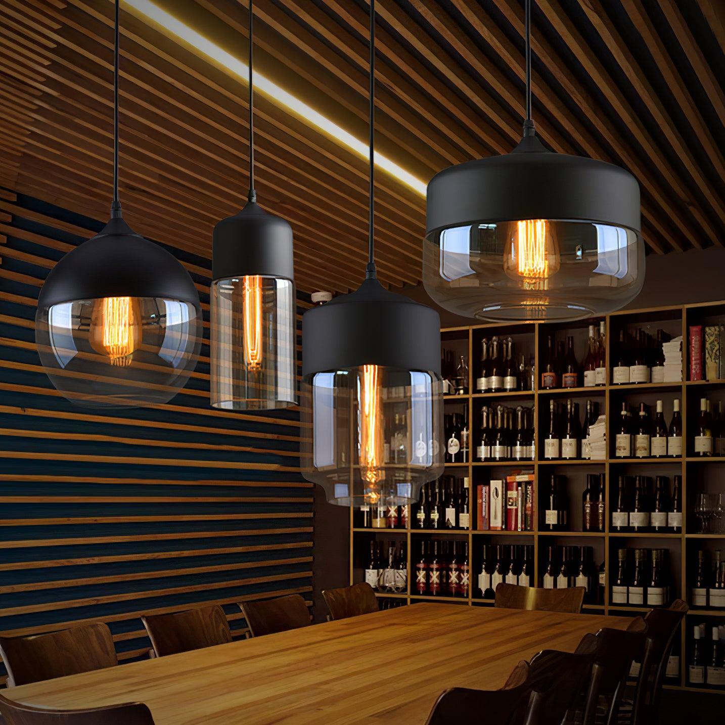 Aura Industrial Glass Pendant Lamp - Letslighting