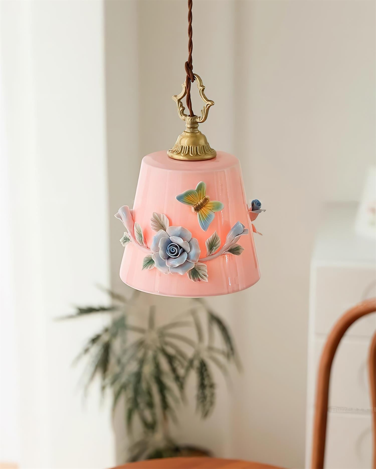 Eden Pendant Lamp Floral Butterfly Delight - Letslighting