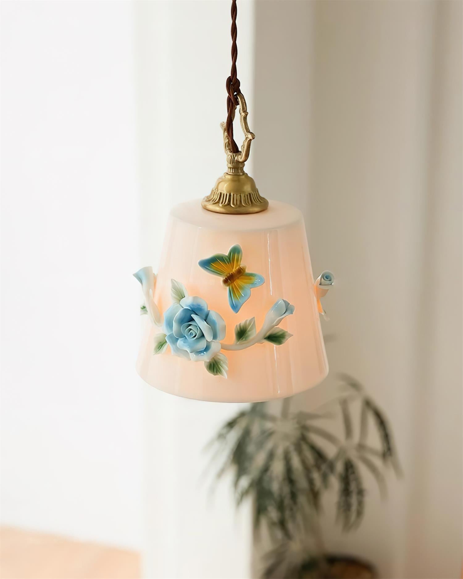 Eden Pendant Lamp Floral Butterfly Delight - Letslighting