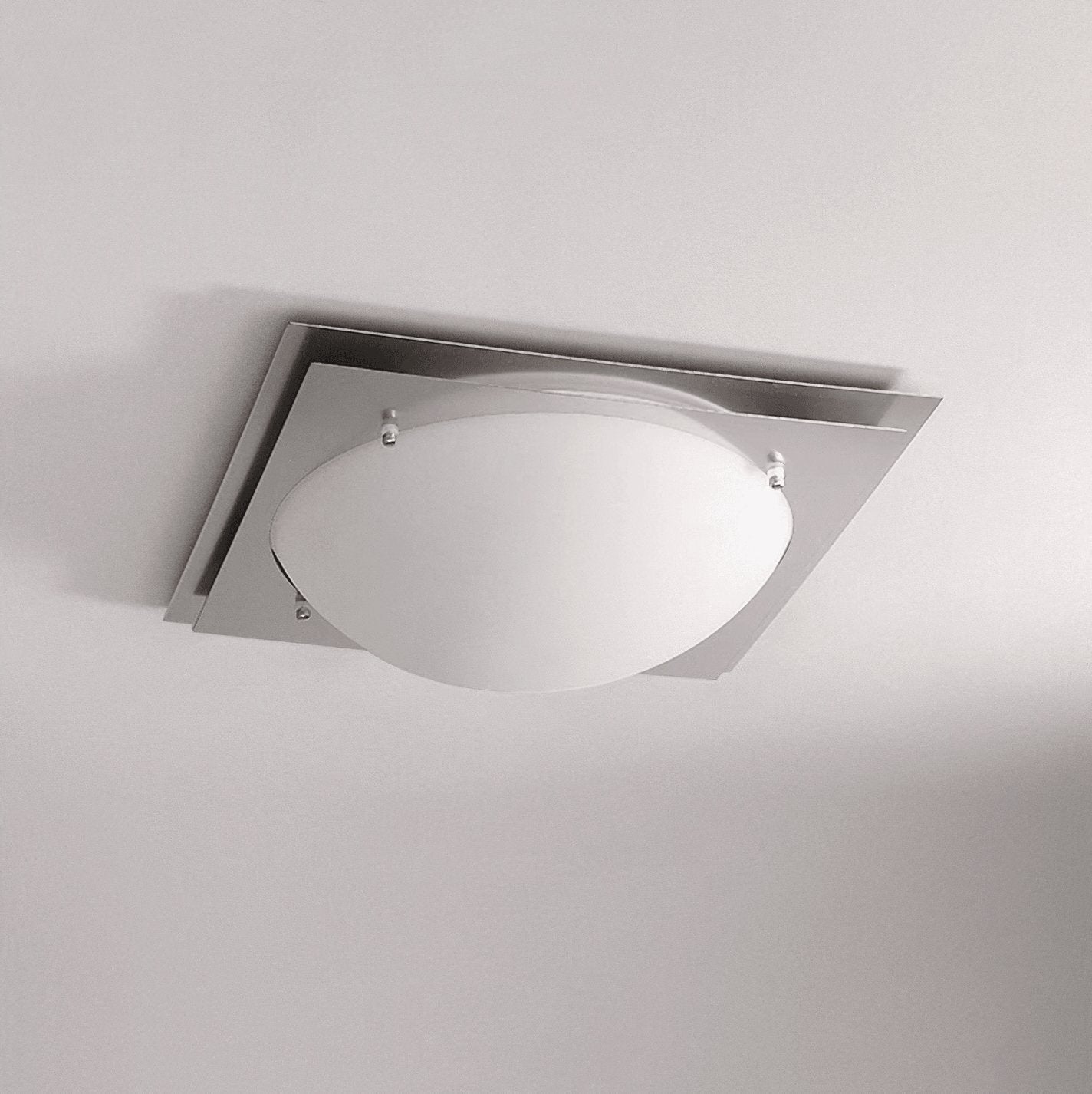 Astrain Glass & steel Ceiling Lamp - Letslighting