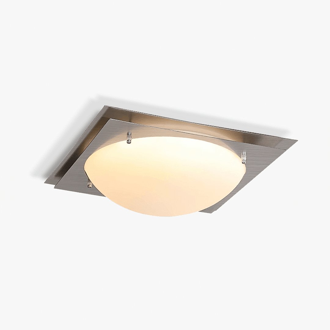 Astrain Glass & steel Ceiling Lamp - Letslighting